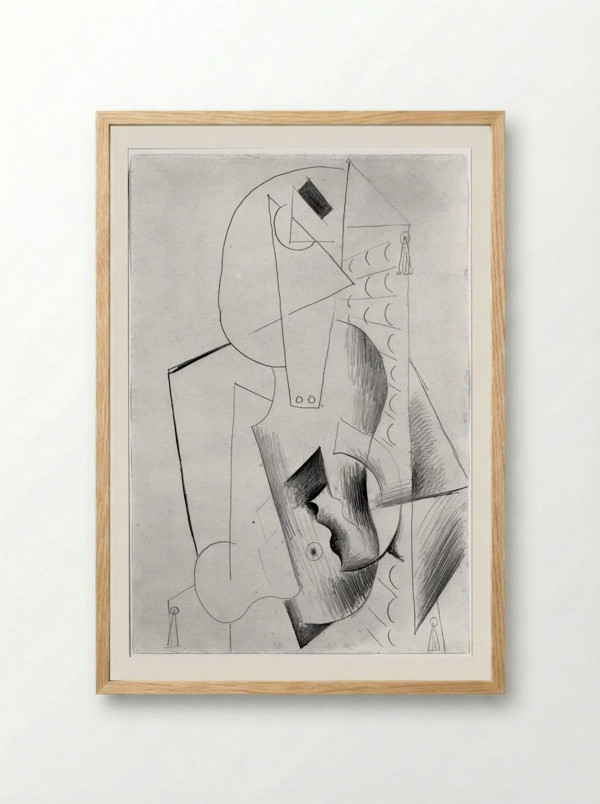Lady with a Guitar - Pablo Picasso - Framed Print Wood