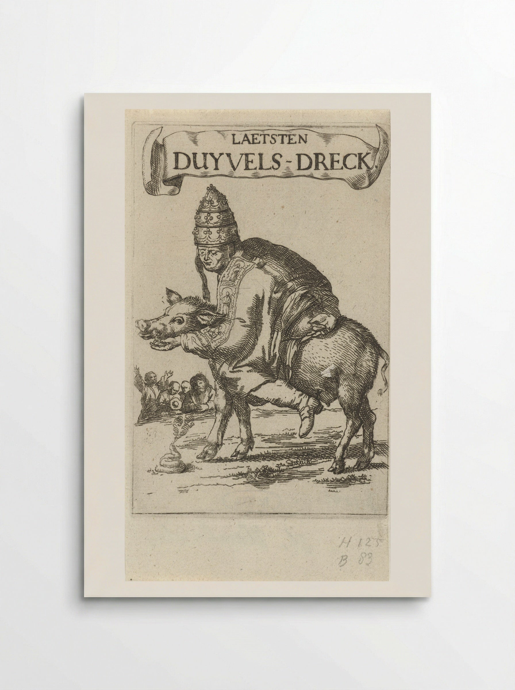 Laetsten Duyvels-Dreck - Arnold Houbraken - Poster