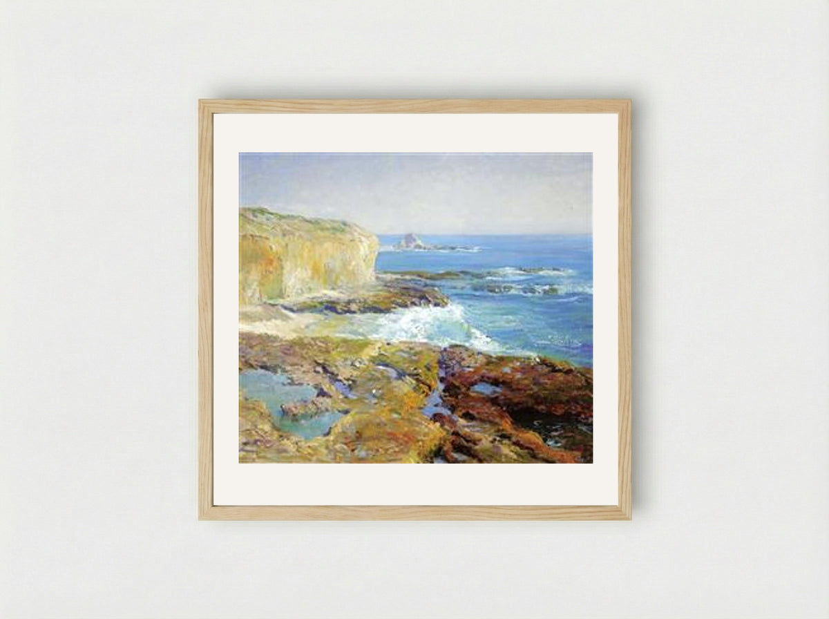 Laguna Rocks, Low Tide - Guy Rose - Framed Print Wood