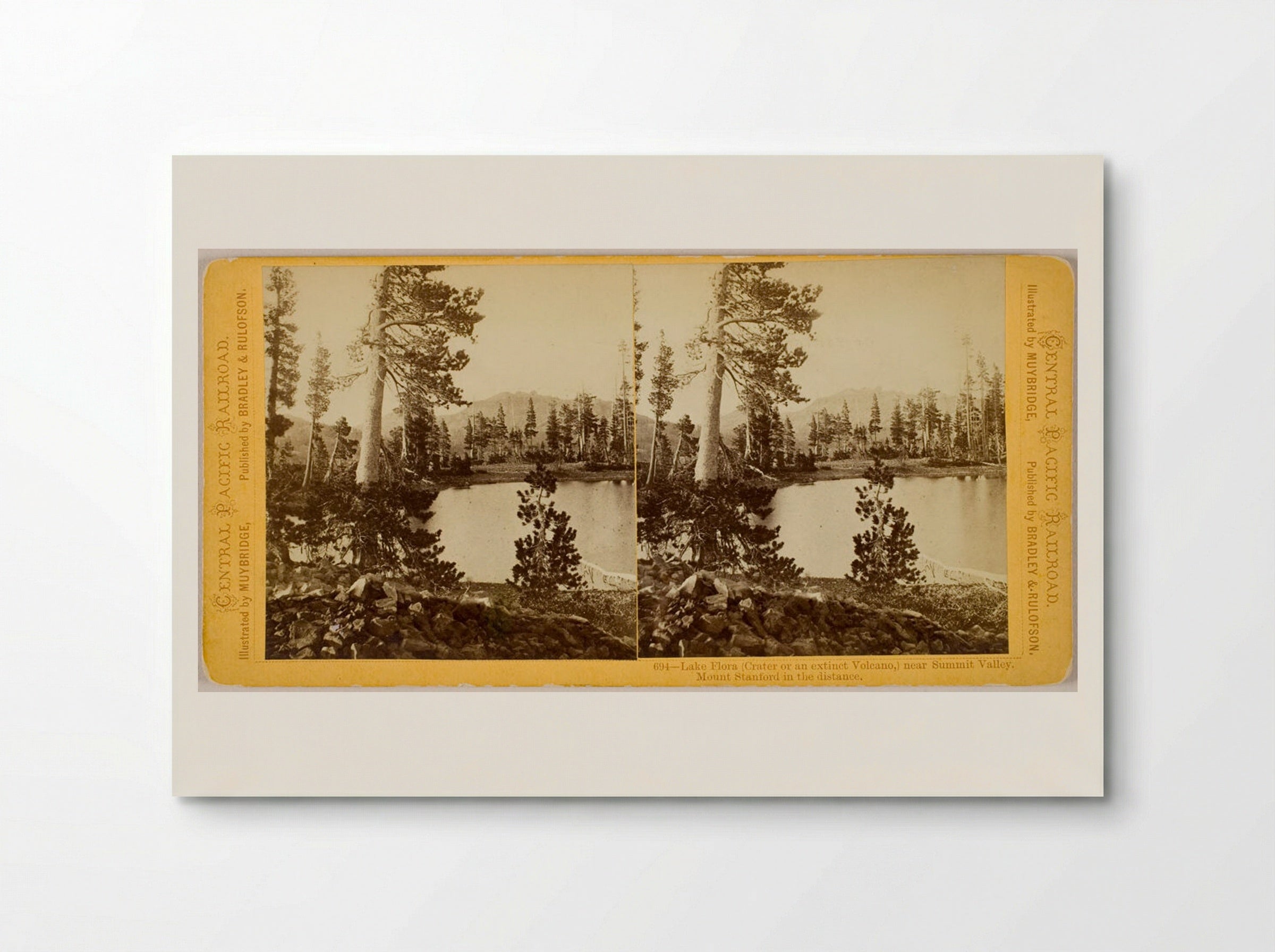 Lake Flora, Summit Valley - Eadweard Muybridge - Poster