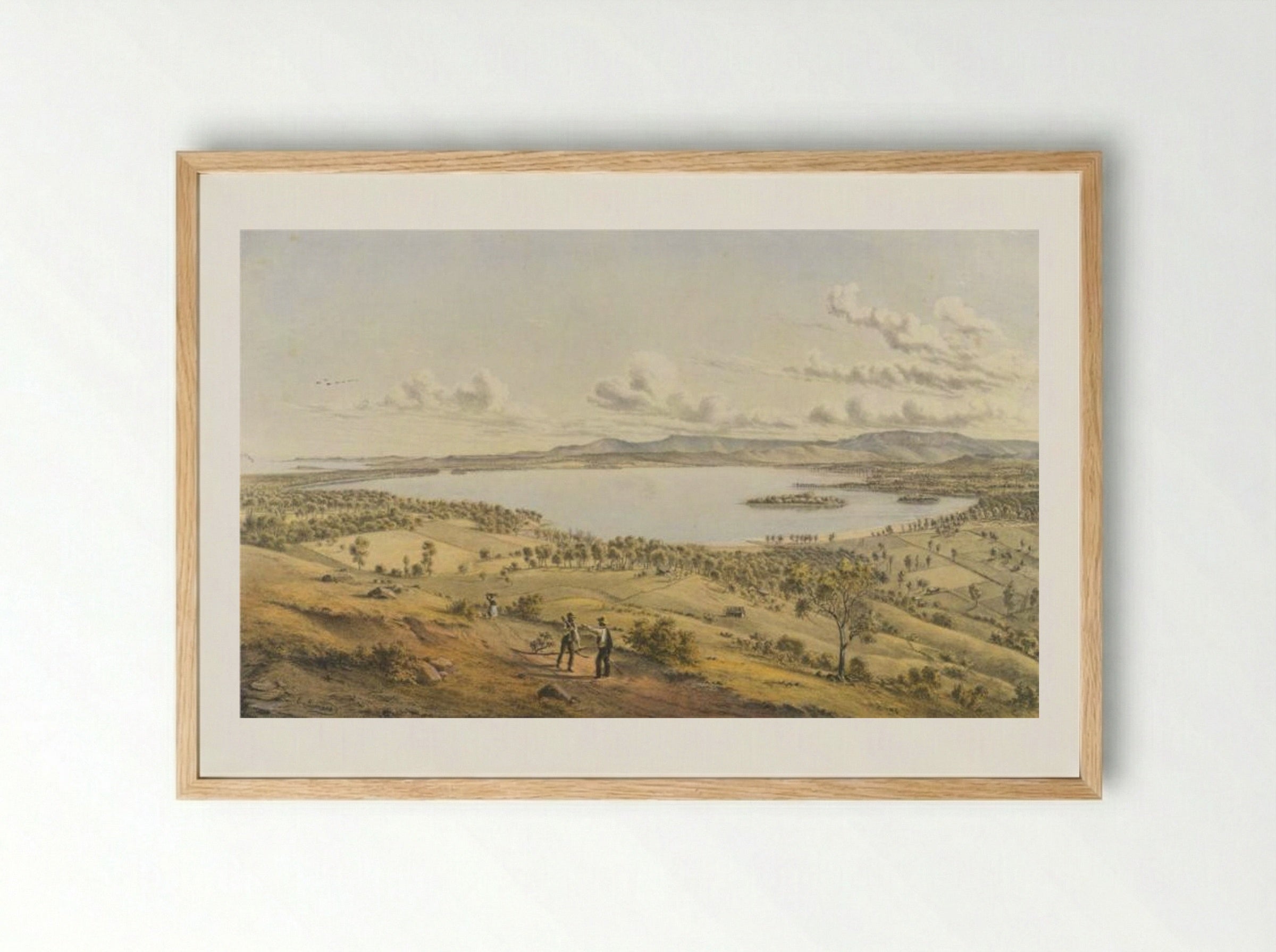 Lake Illawarra, N.S.W. - Eugene von Guerard - Framed Print Wood