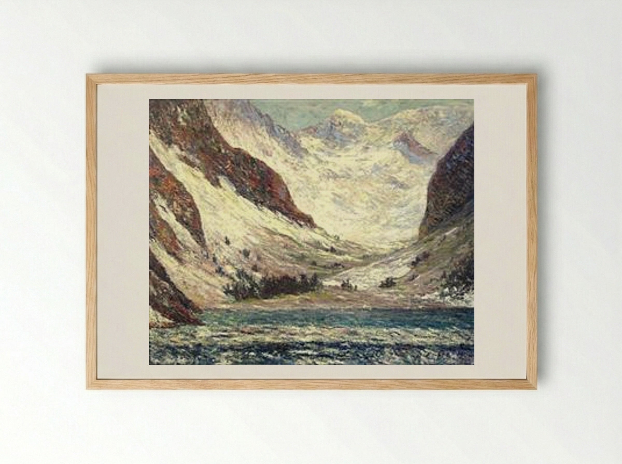 Lake Lovitel - Maxime Maufra - Framed Print Wood