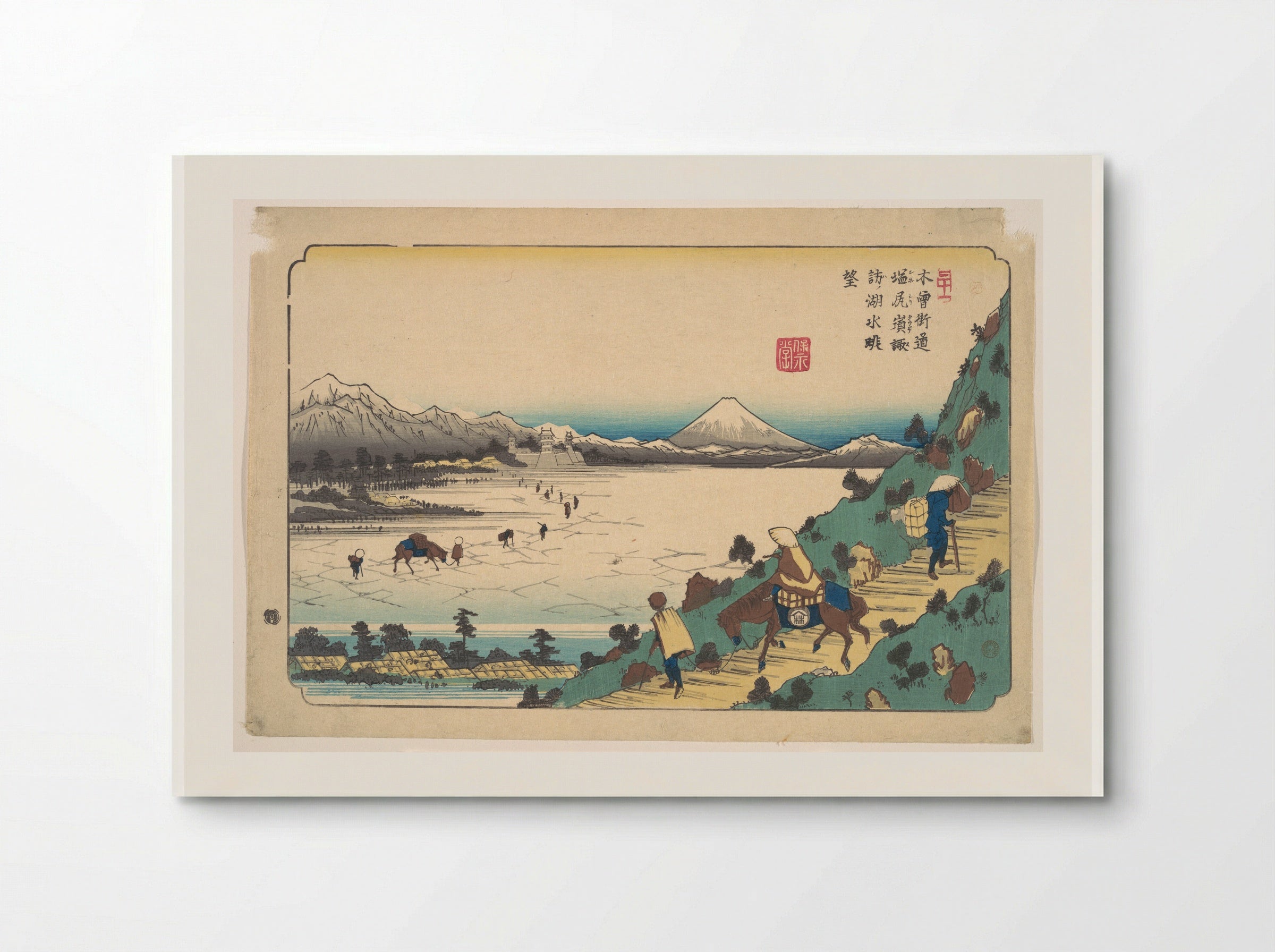 Lake Suwa from Shiojiri Pass - Keisai Eisen - Poster