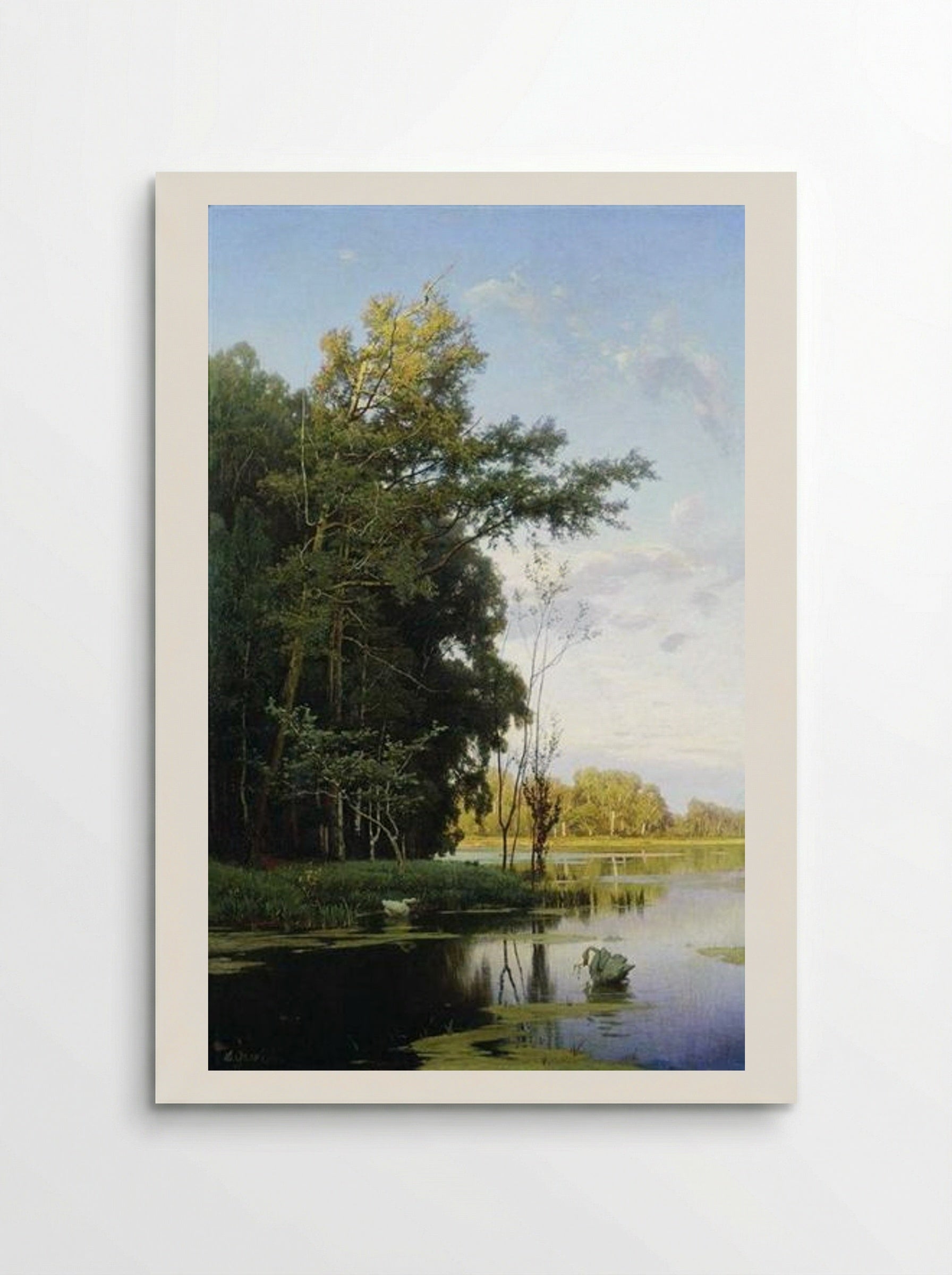 Lake in Gatchina Park - Volodymyr Orlovsky - Poster