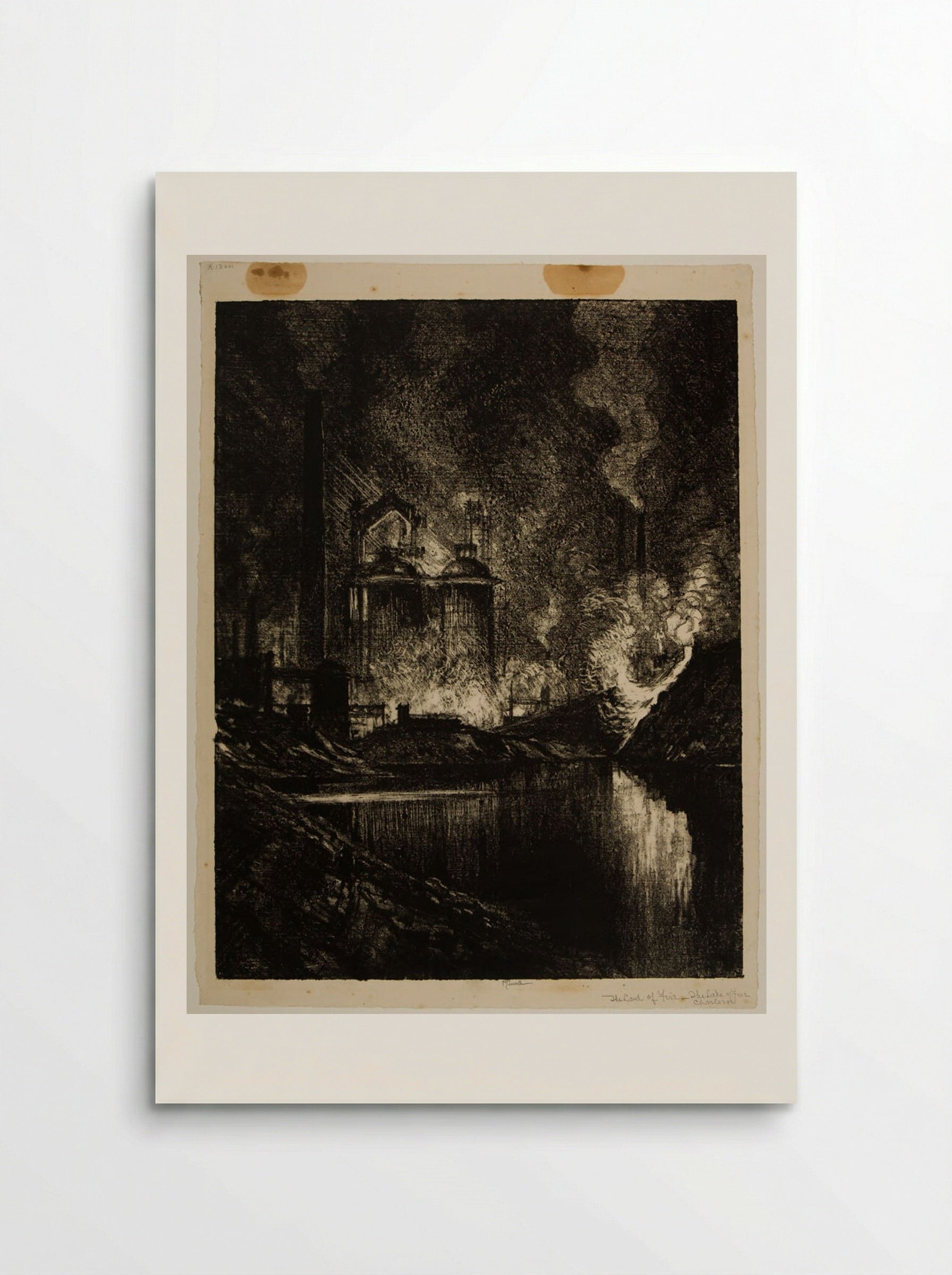 Lake of Fire, Charleroi - Joseph Pennell - Poster