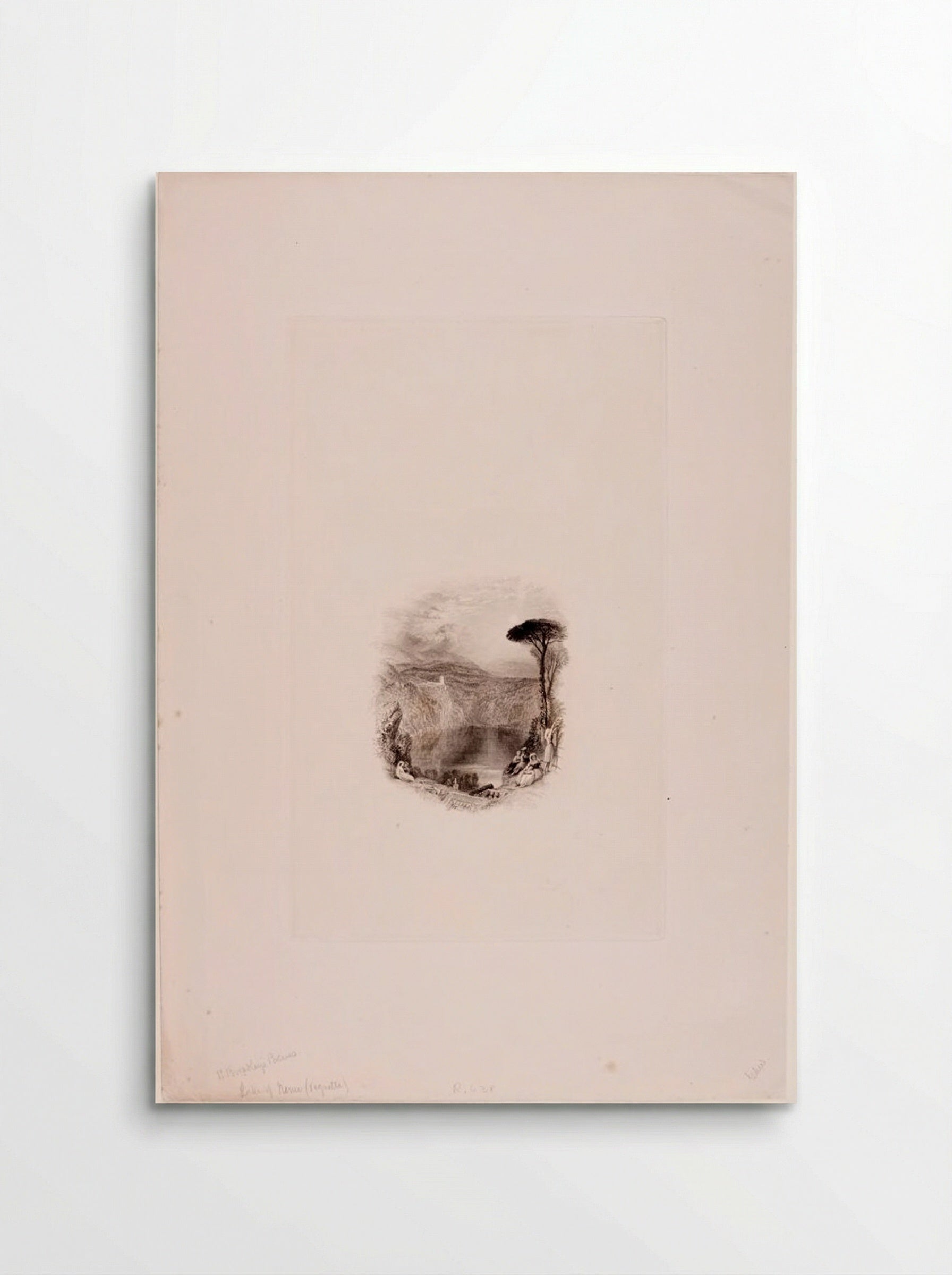 Lake of Nemi - Edward Goodall - Poster