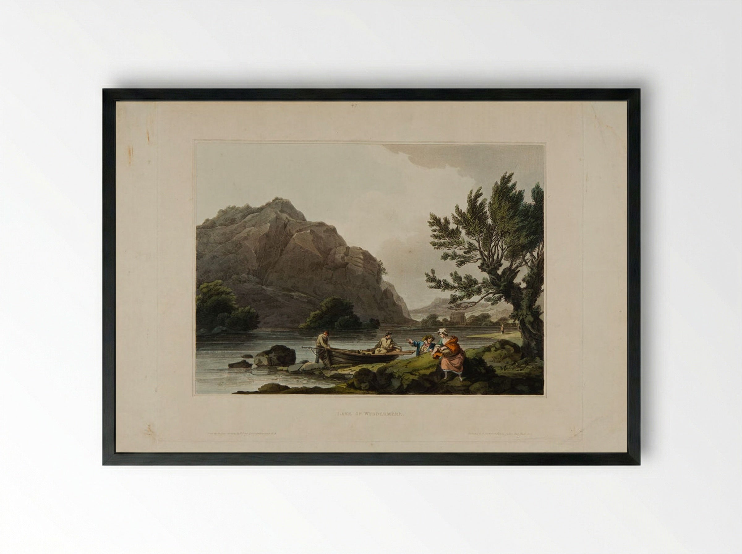 Lake of Windermere - William Pickett - Framed Print Black
