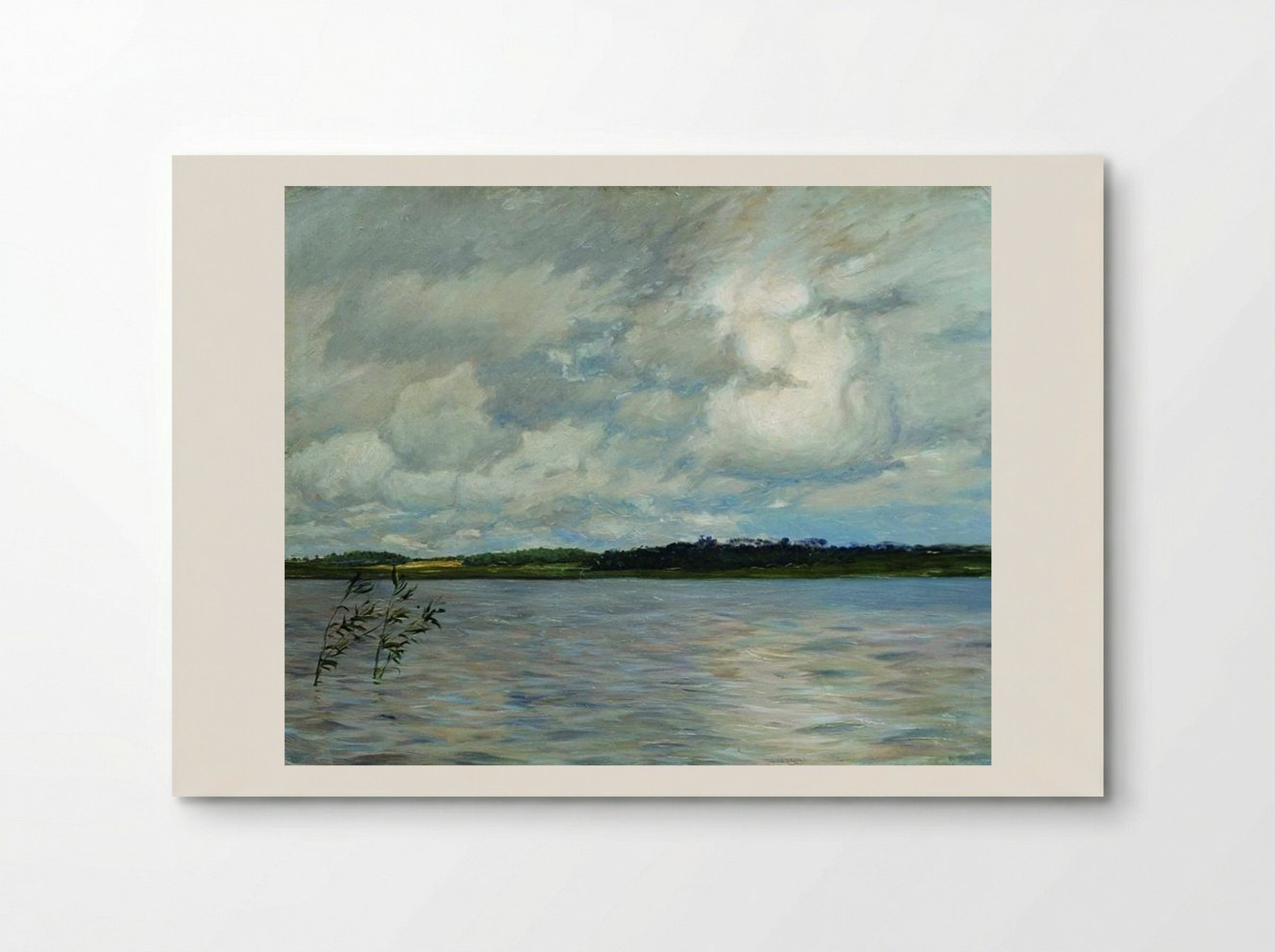 Lake. Gray Day - Isaac Levitan - Poster