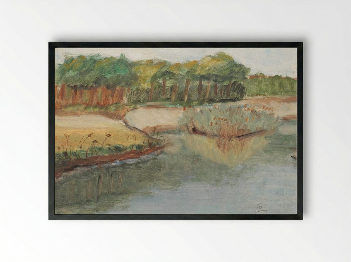 Lakeshore - Theodor Pallady - Framed Print Black
