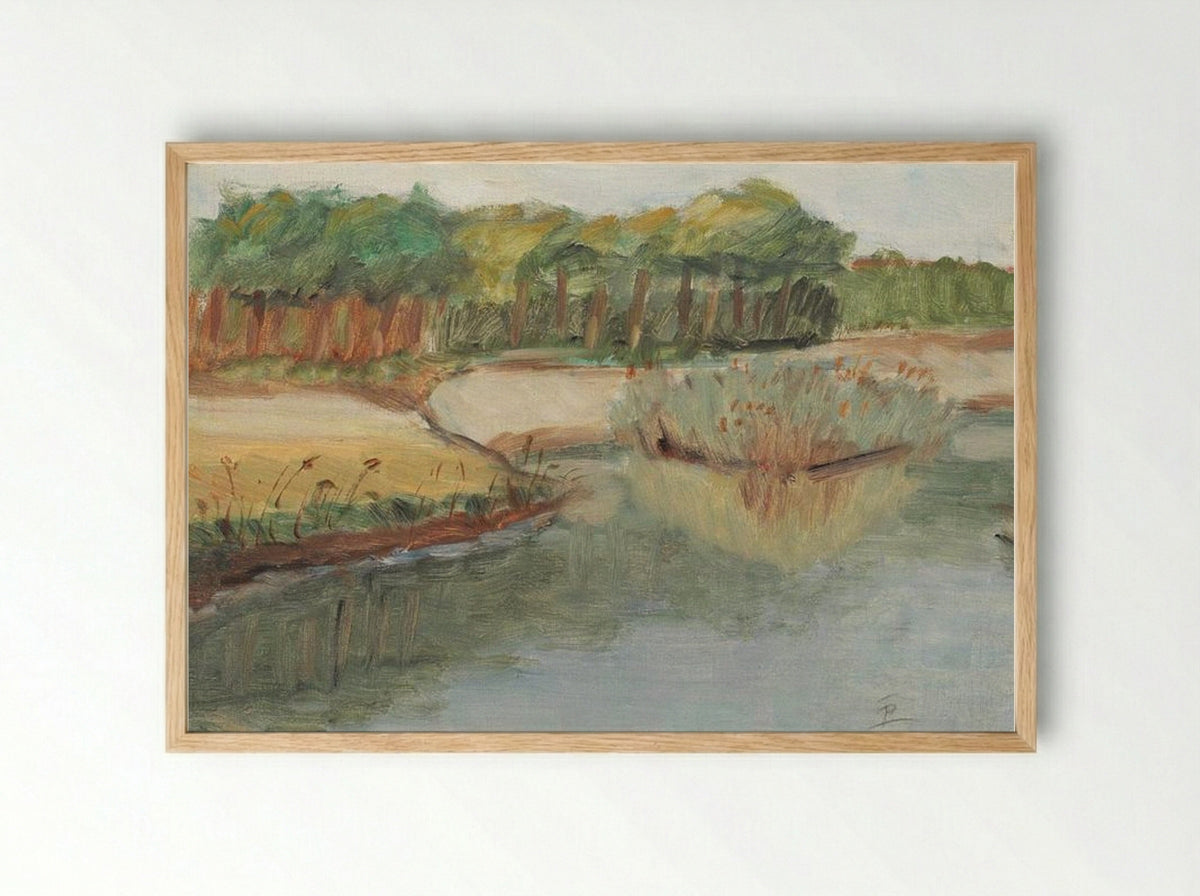 Lakeshore - Theodor Pallady - Framed Print Wood