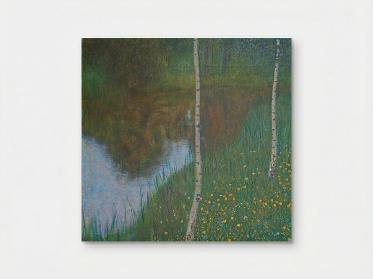 Lakeside with Birch Trees - Gustav Klimt - Poster