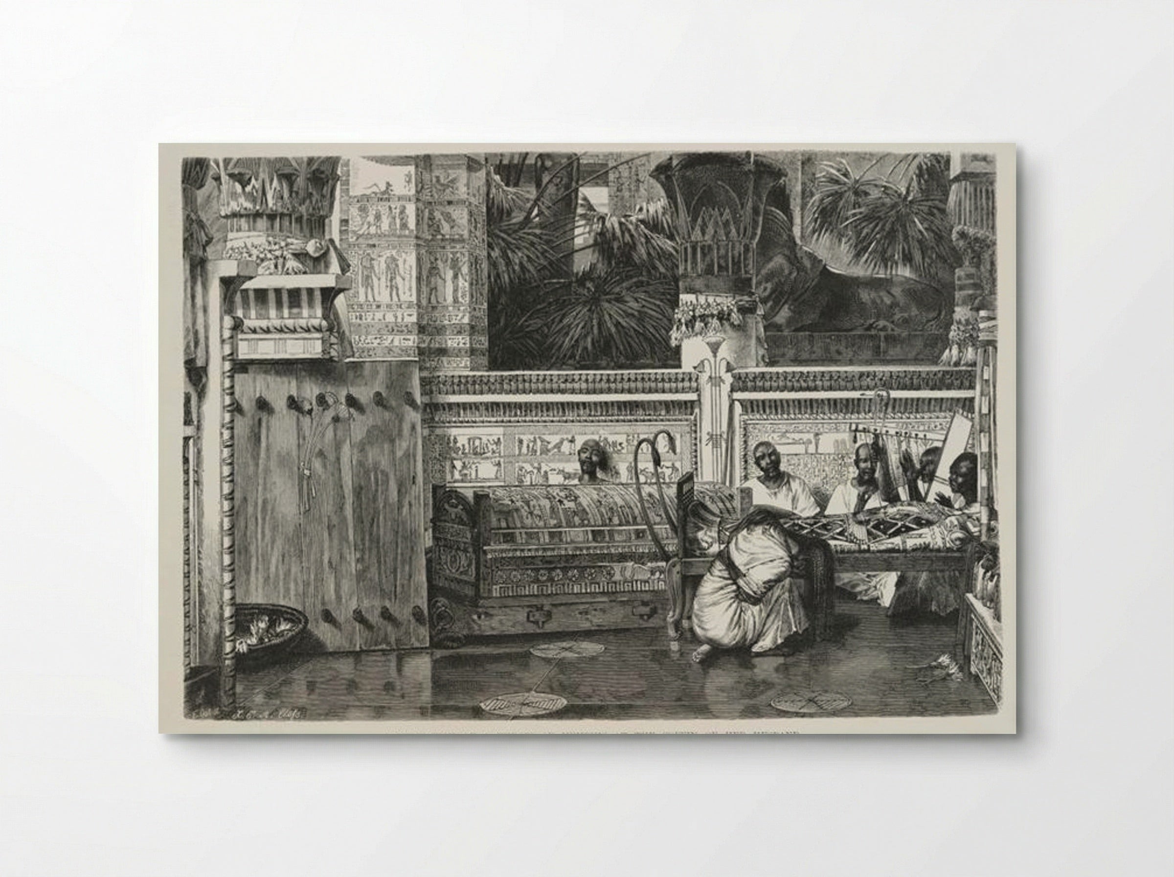 Lamentation of a Widow of Memphis at the Coffin of Her Husband - Sir Lawrence Alma-Tadema - Poster