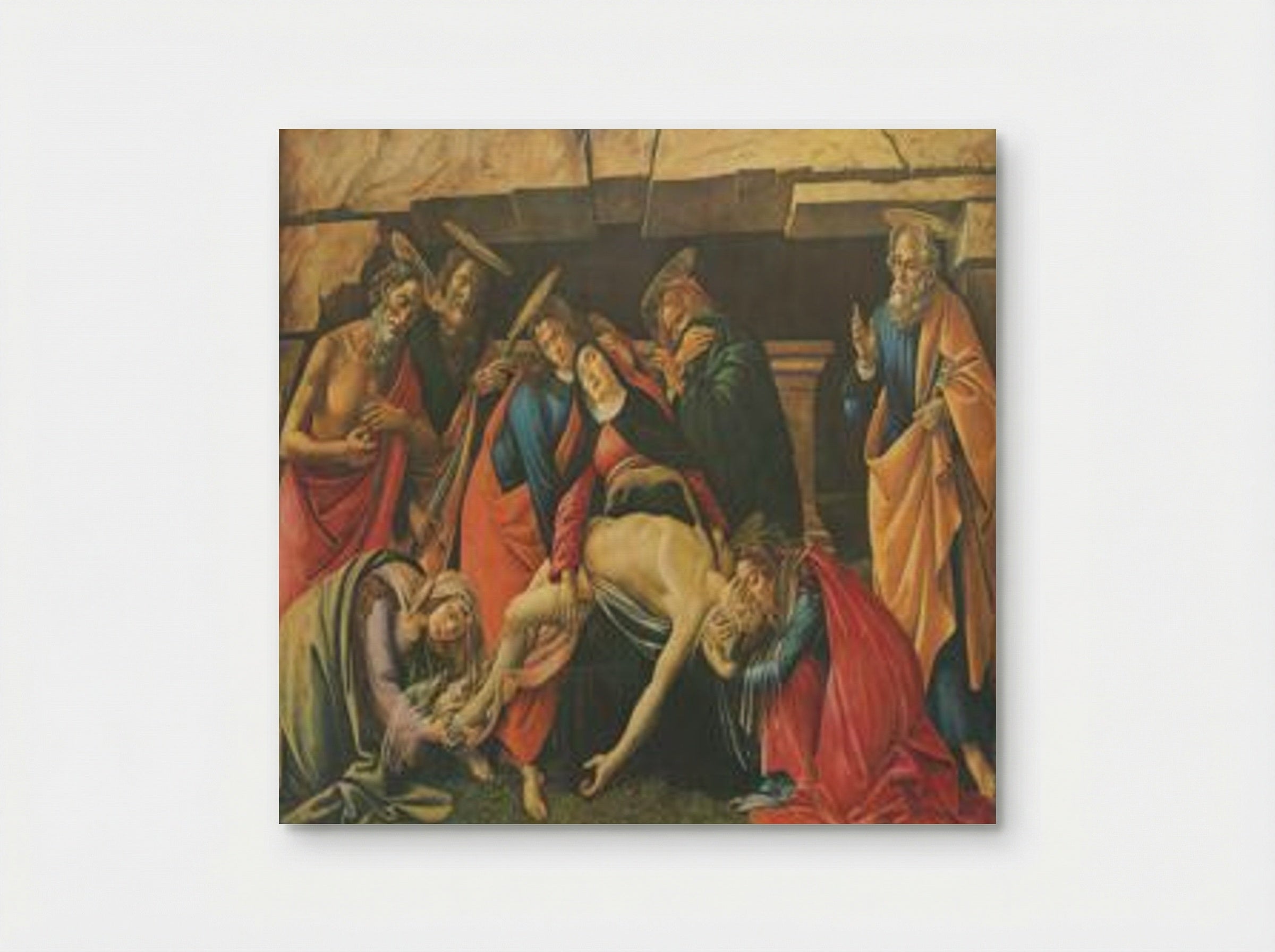 Lamentation over the Dead Christ - Sandro Botticelli - Poster