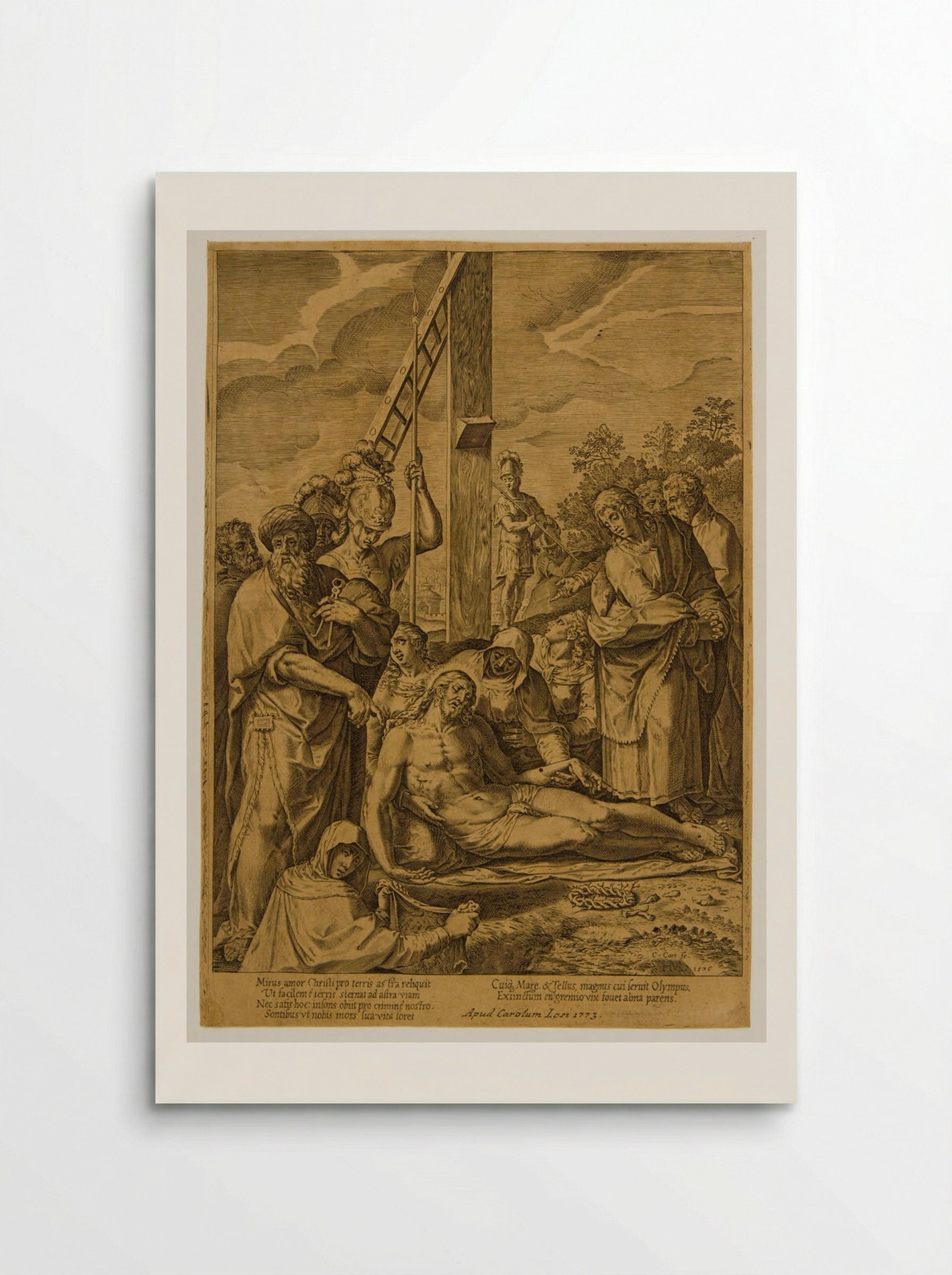 Lamentation - Cornelis Cort - Poster