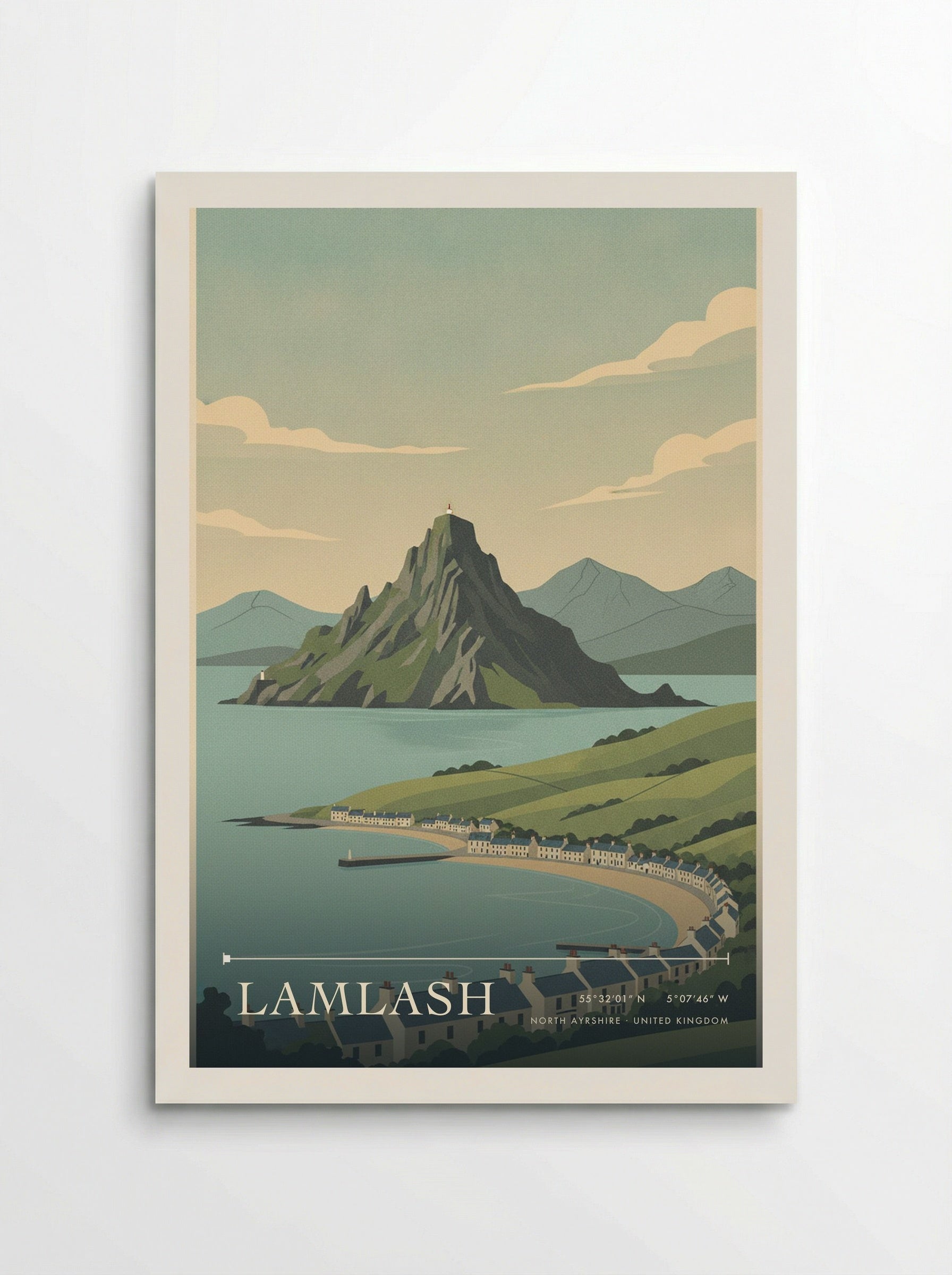 Lamlash North Ayrshire United Kingdom Travel Poster - Poster