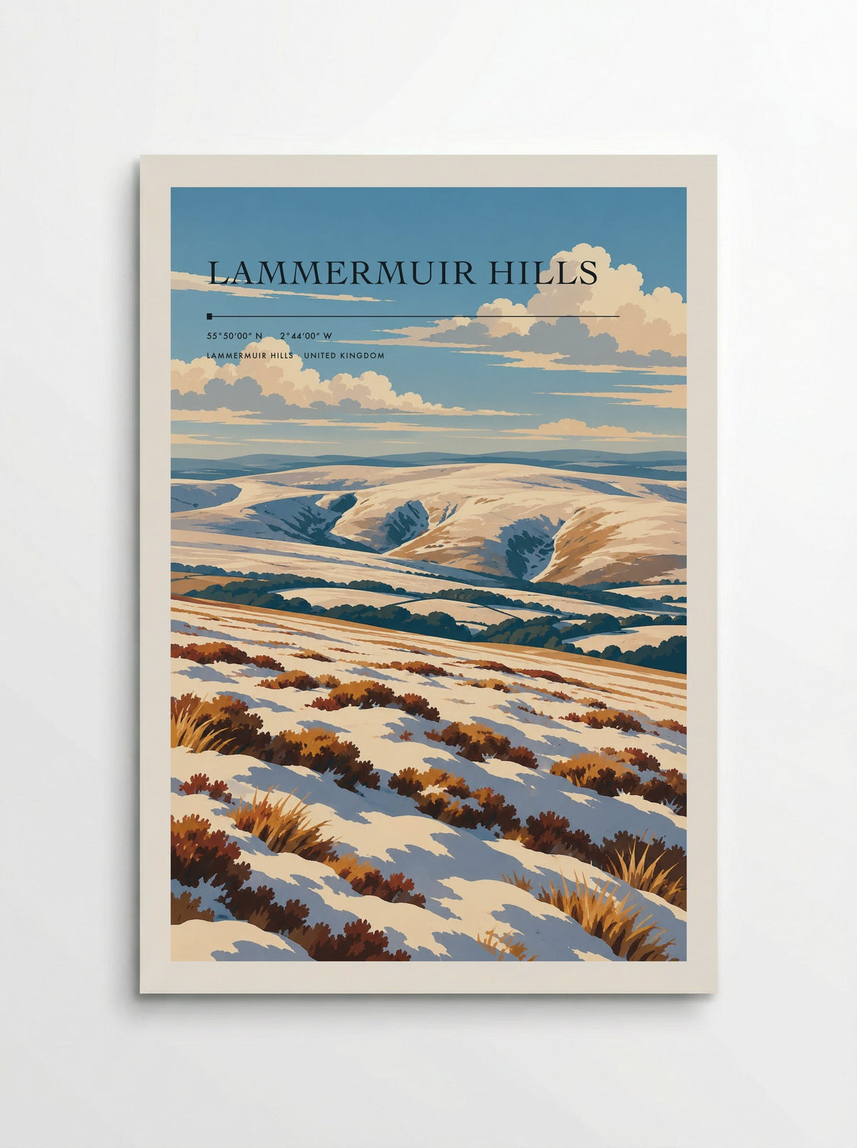 Lammermuir Hills | Travel Poster - Poster
