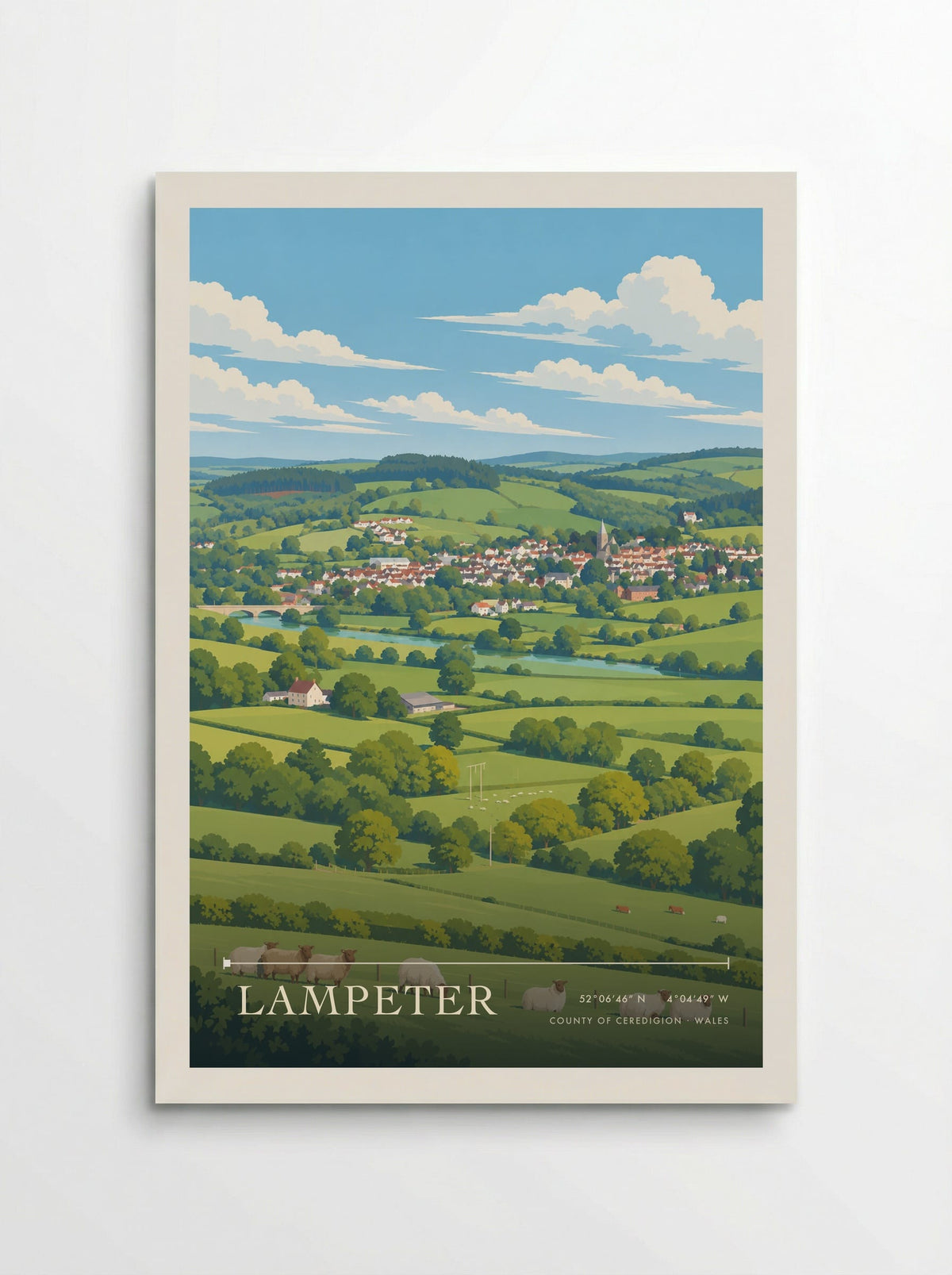 Lampeter, County of Ceredigion | Travel Poster - Poster
