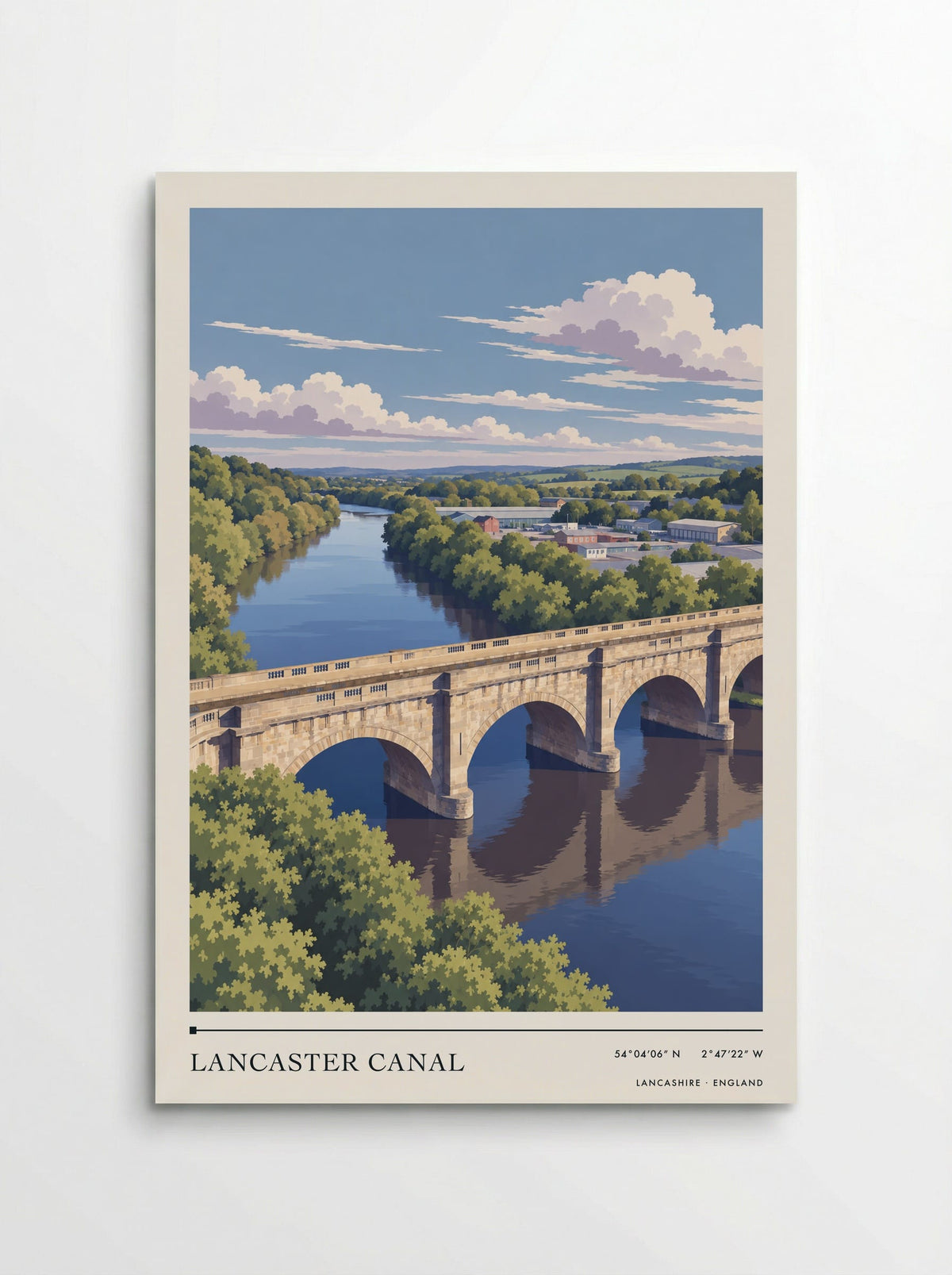 Lancaster Canal, Lancashire | Travel Poster - Poster