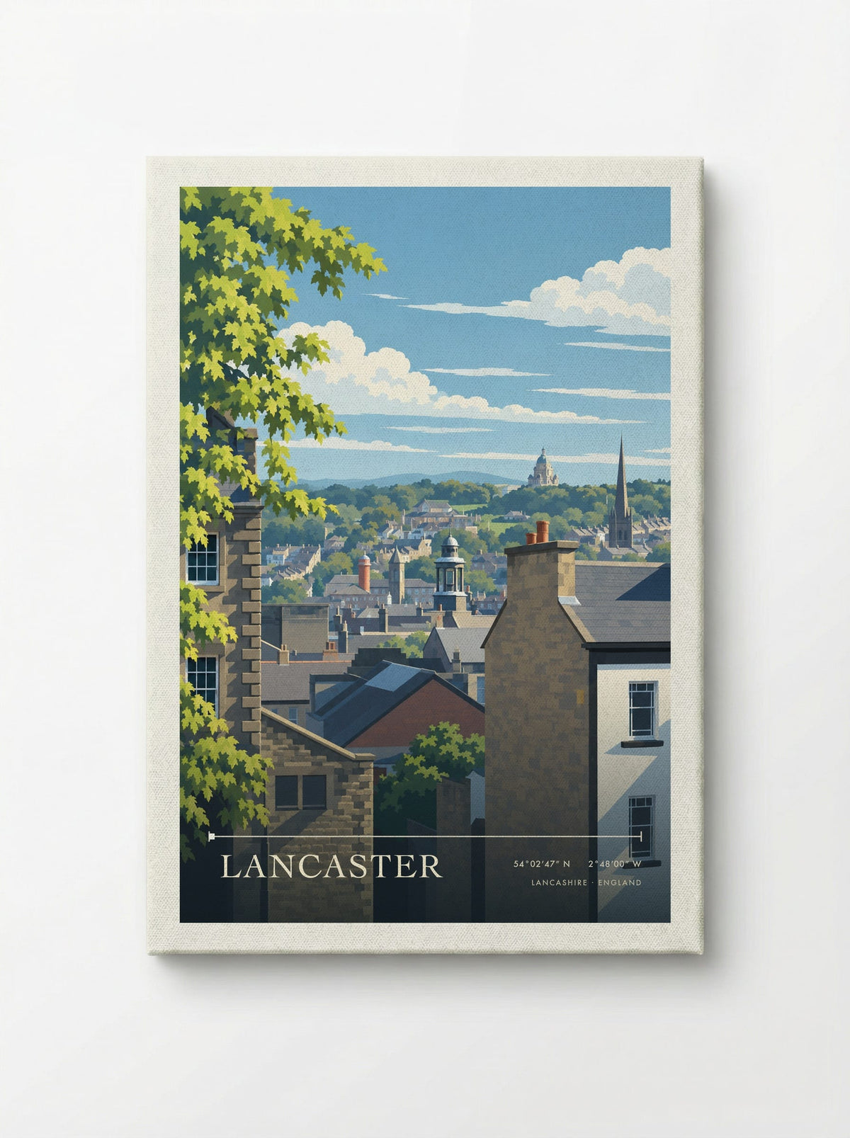 Lancaster, Lancashire | Travel Poster - Canvas
