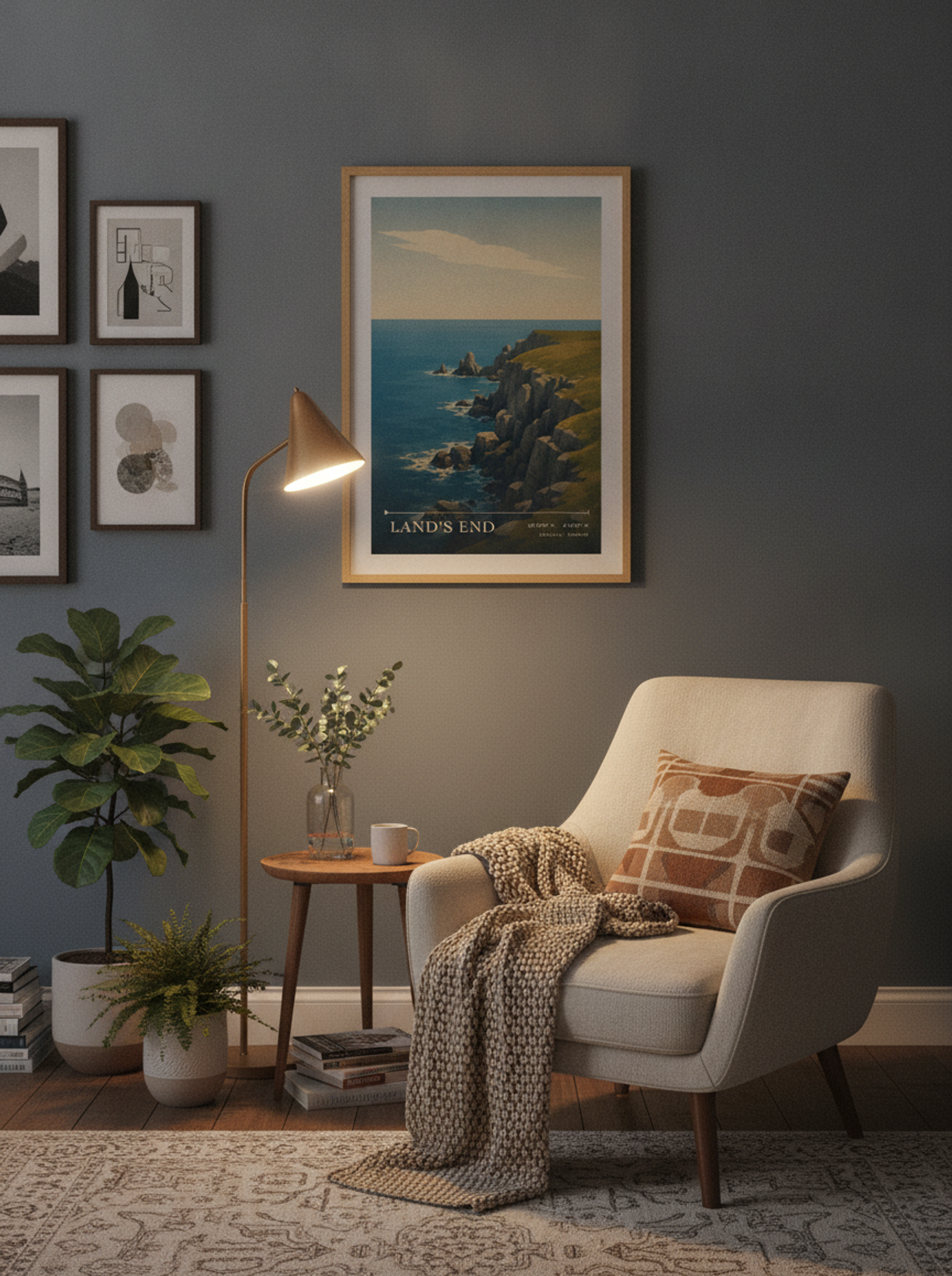 Land's End Travel Poster Artwork - Lifestyle