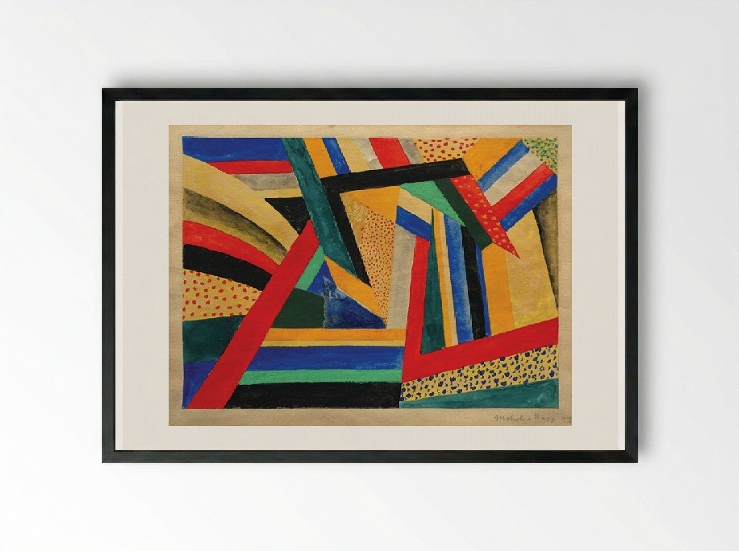 Lands - László Moholy-Nagy - Framed Print Black