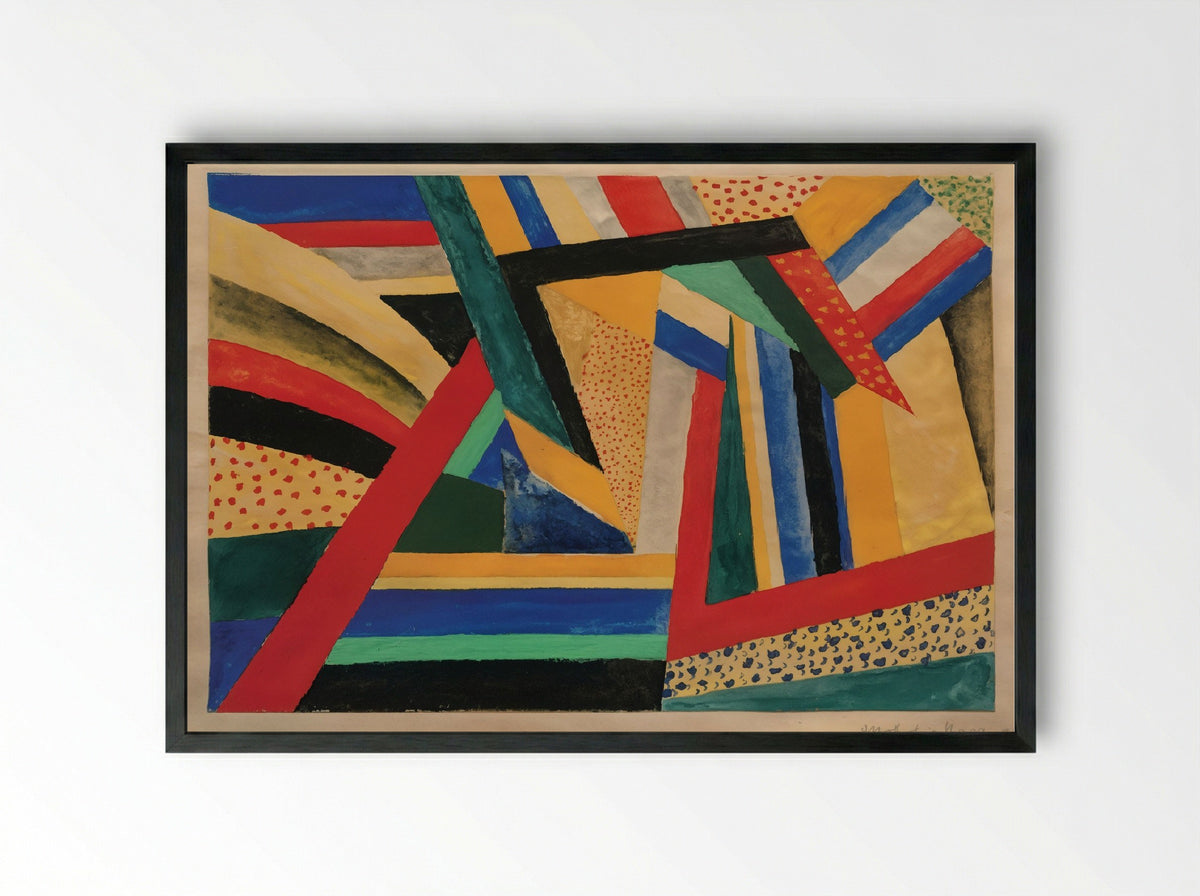 Lands - László Moholy-Nagy - Framed Print Black