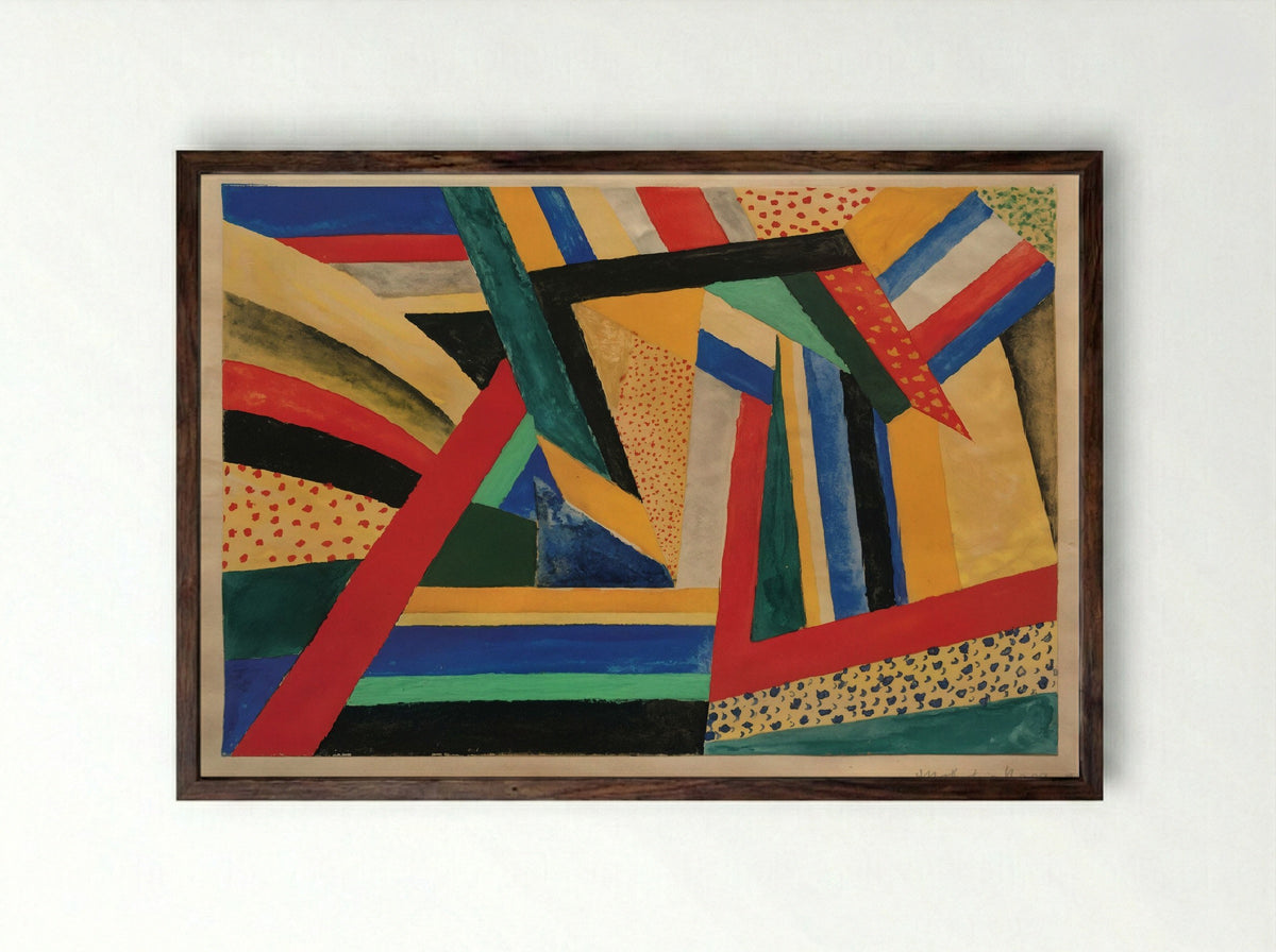 Lands - László Moholy-Nagy - Framed Print Dark Wood