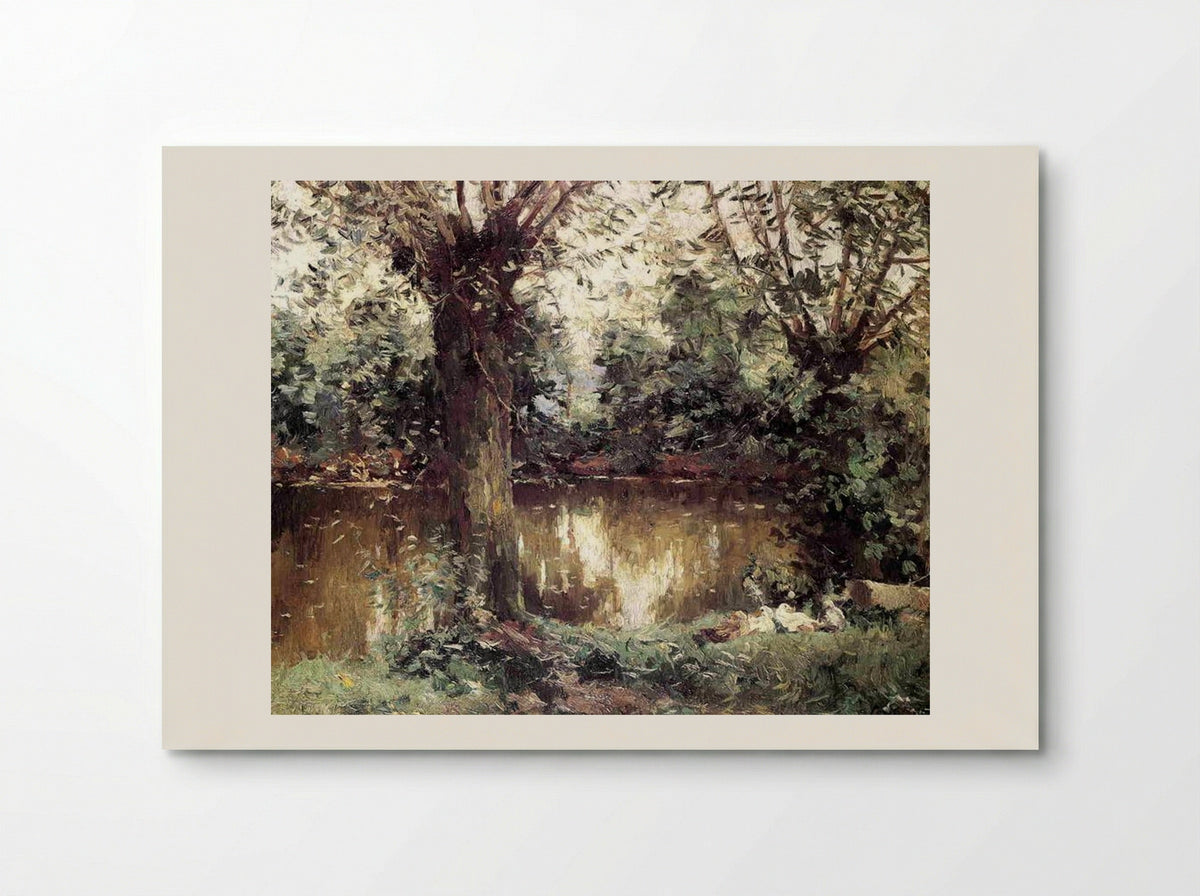Landscape, Banks of the Yerres - Gustave Caillebotte - Poster