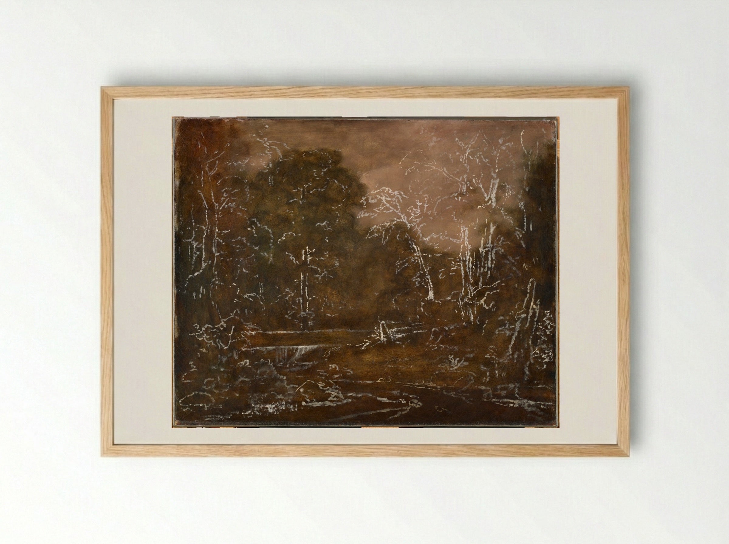 Landscape Composition - Washington Allston - Framed Print Wood