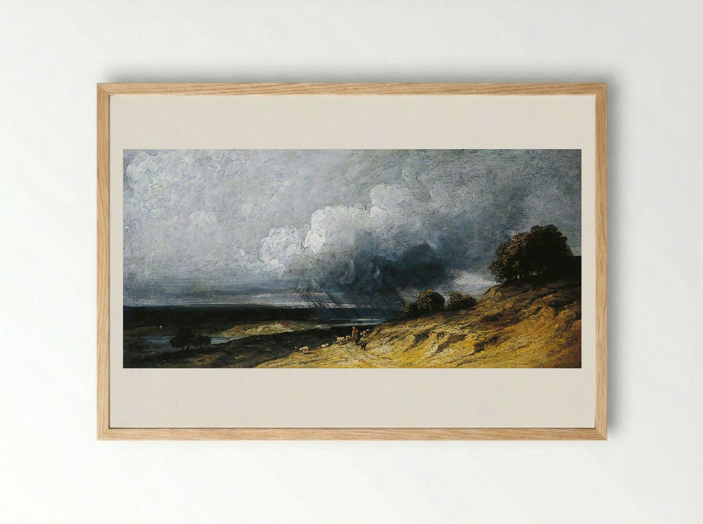 Landscape Near Paris - Georges Michel - Framed Print Wood
