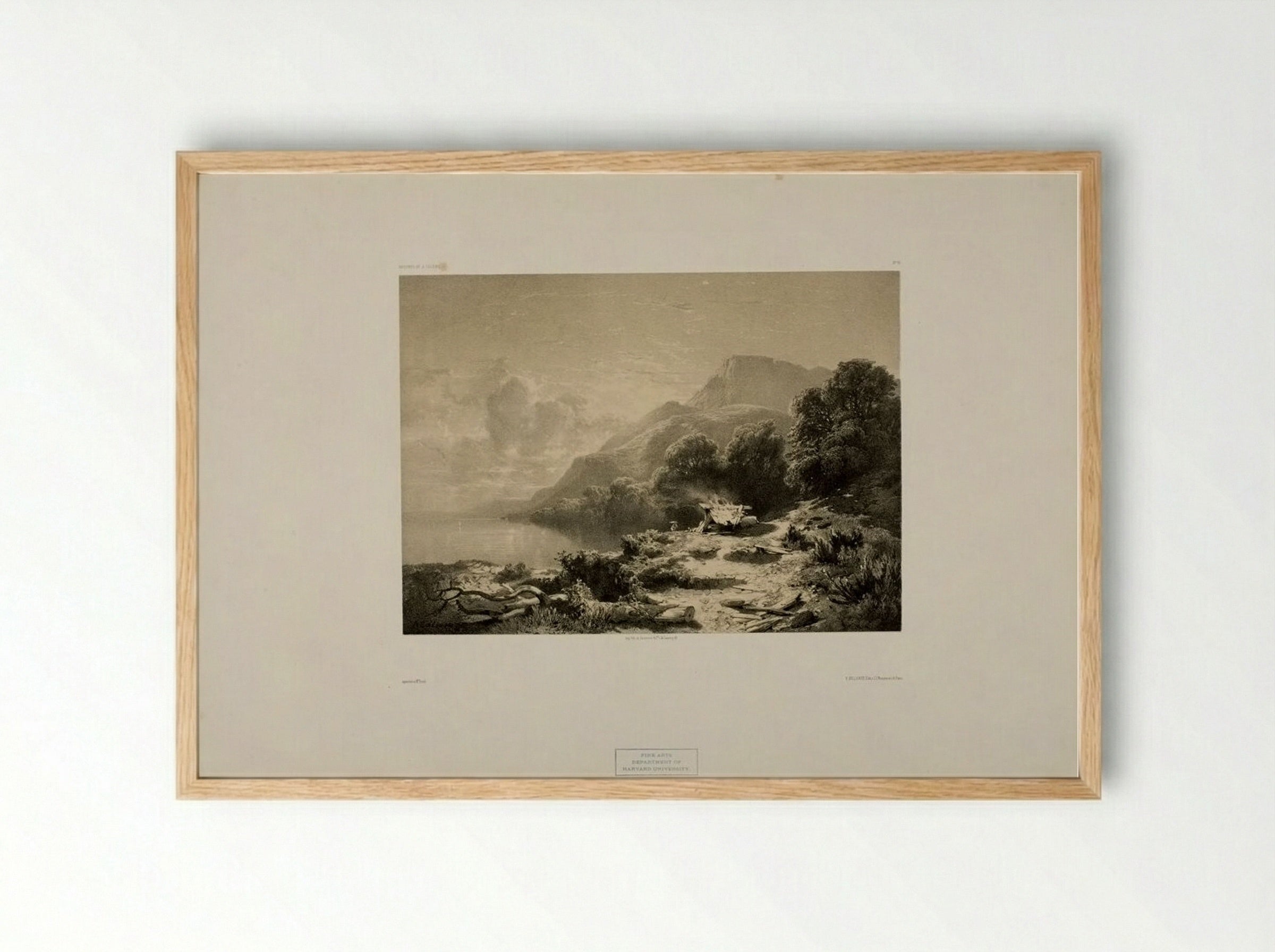 Landscape Number 13 - Alexandre Calame - Framed Print Wood