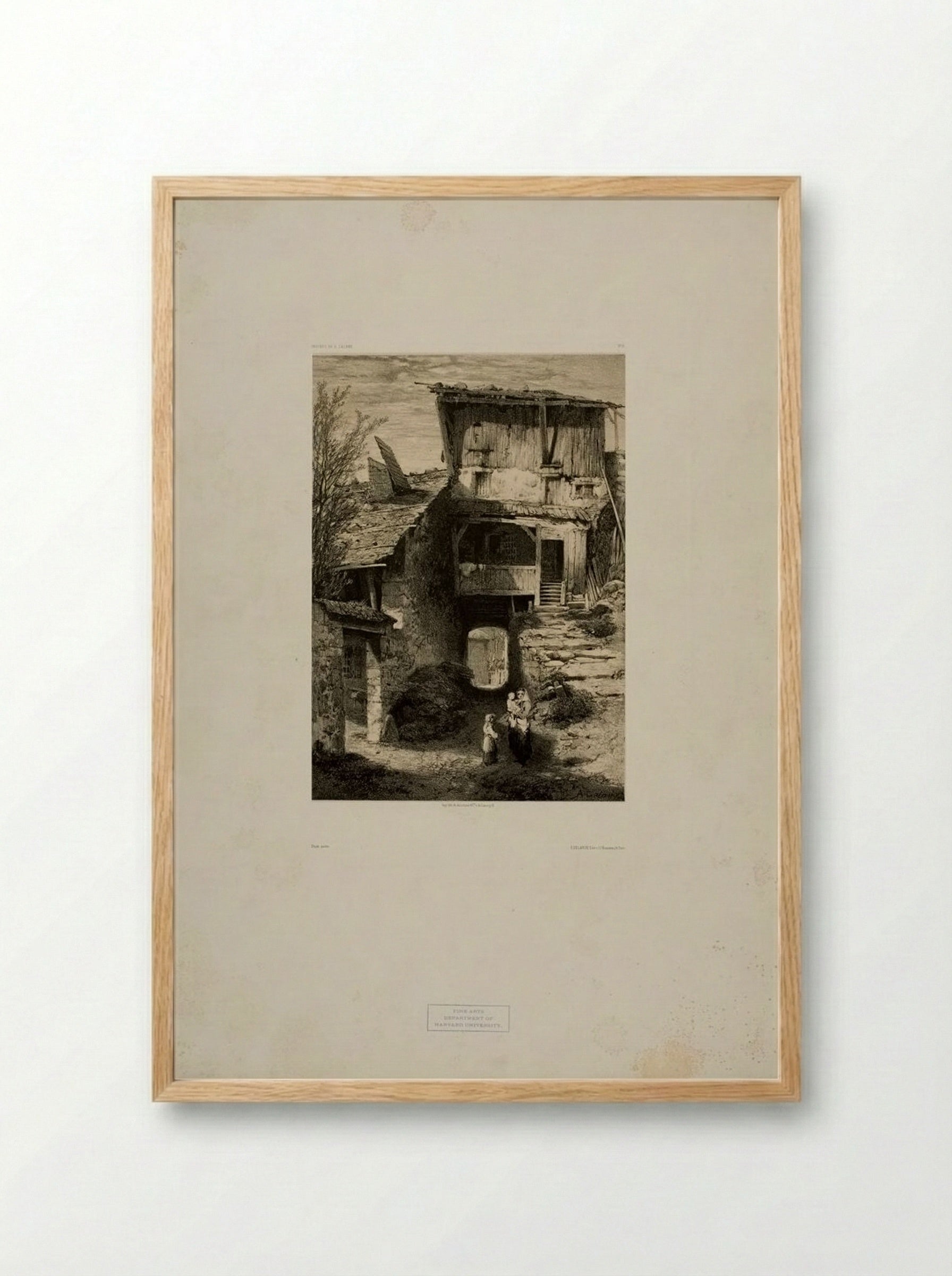 Landscape Number 19 - Alexandre Calame - Framed Print Wood