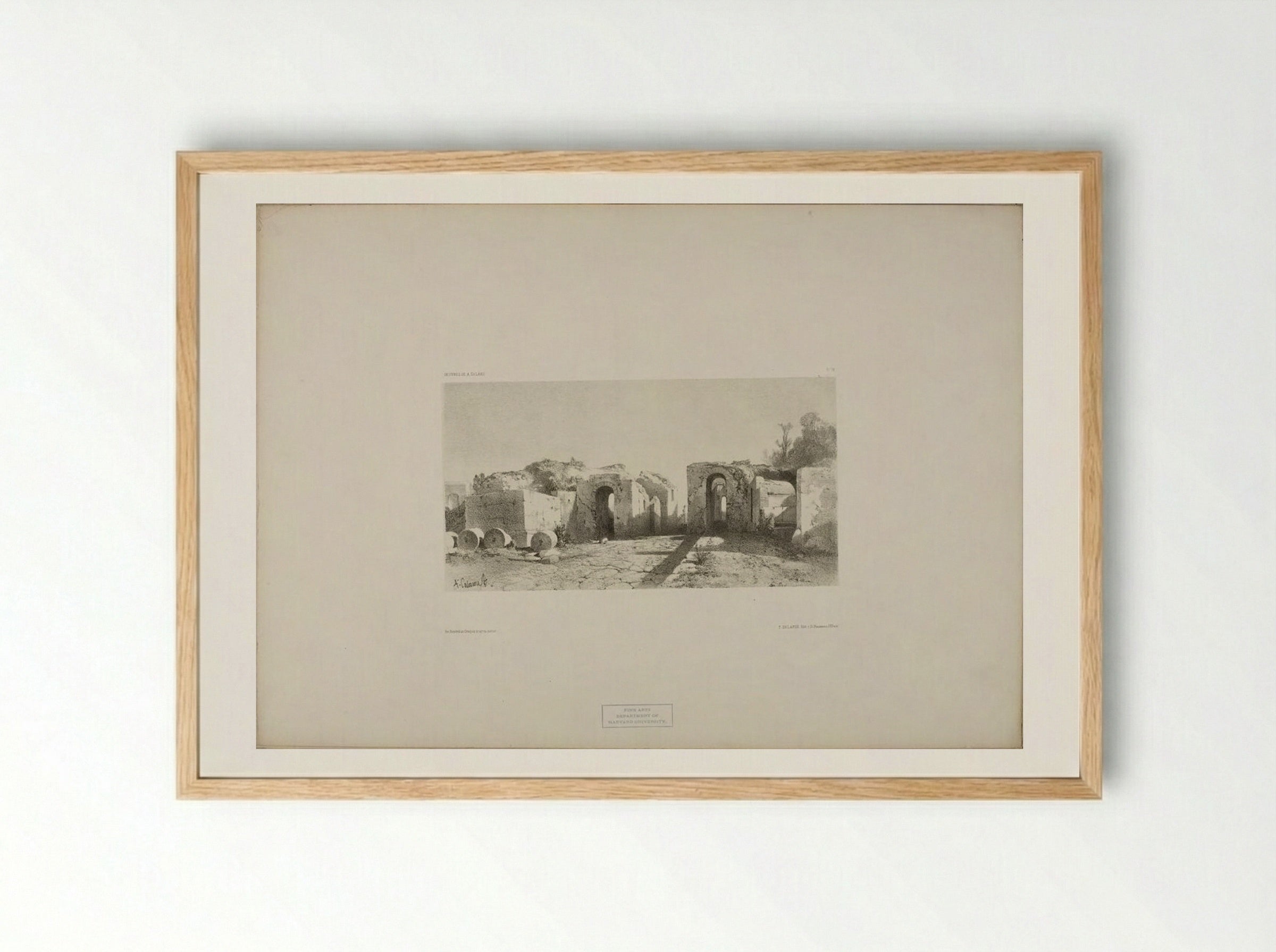 Landscape Number 26 - Alexandre Calame - Framed Print Wood