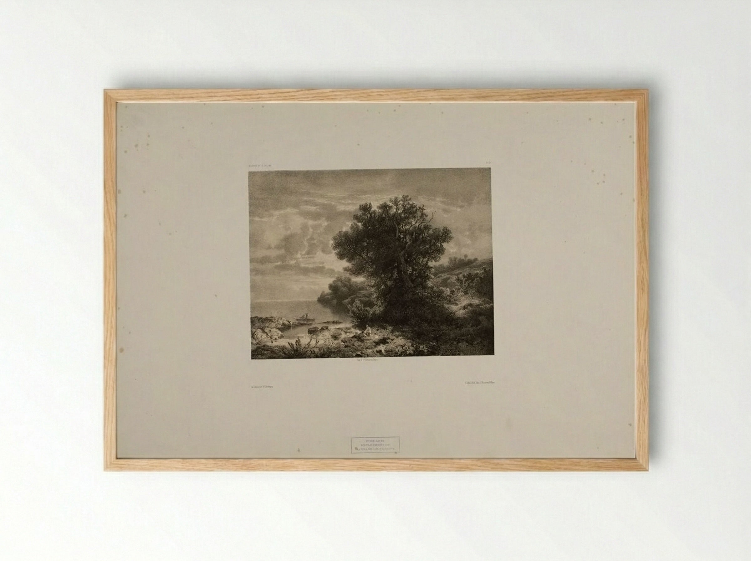 Landscape Number 30 - Alexandre Calame - Framed Print Wood