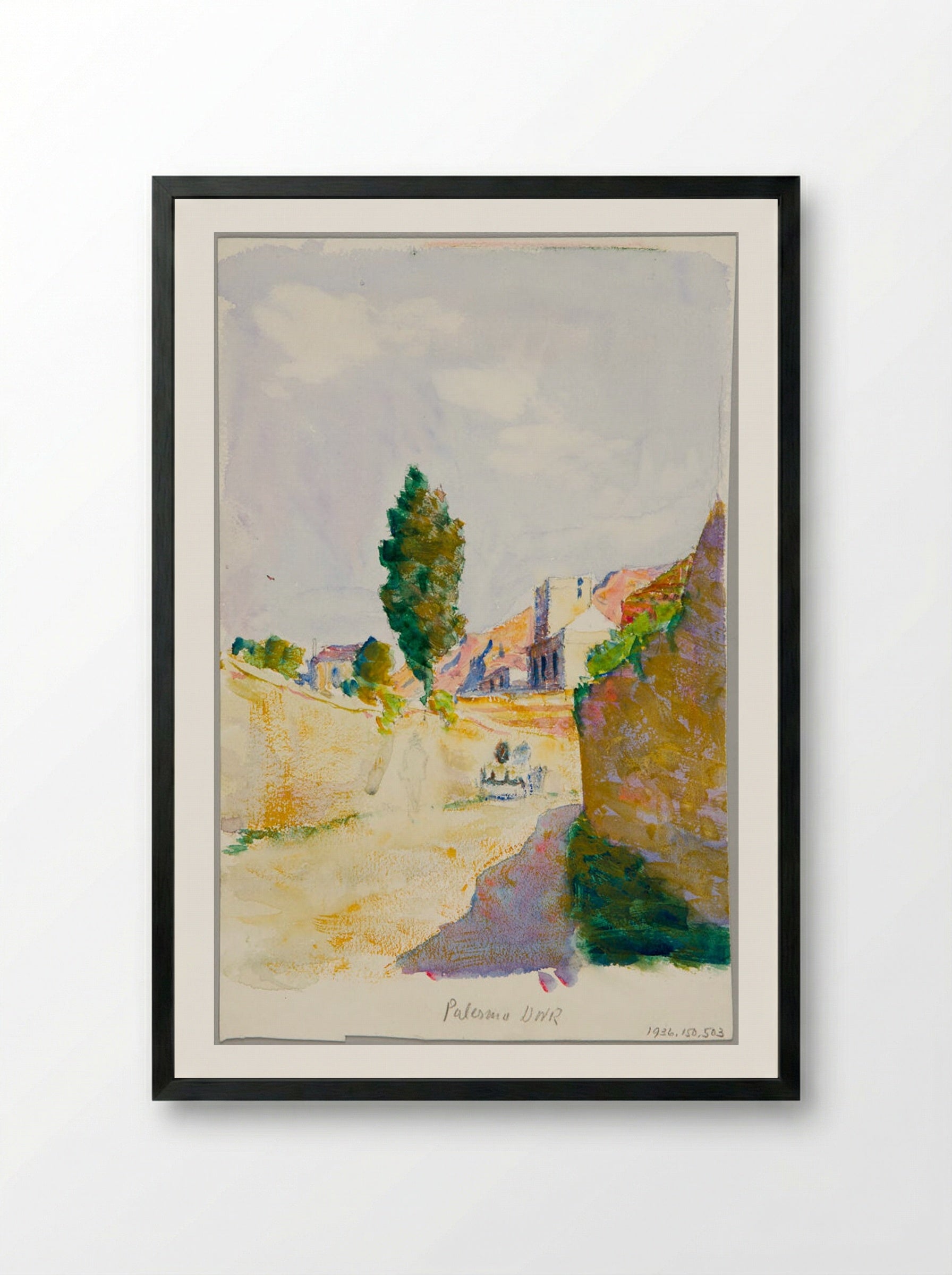 Landscape, Palermo, Italy - Denman Waldo Ross - Framed Print Black