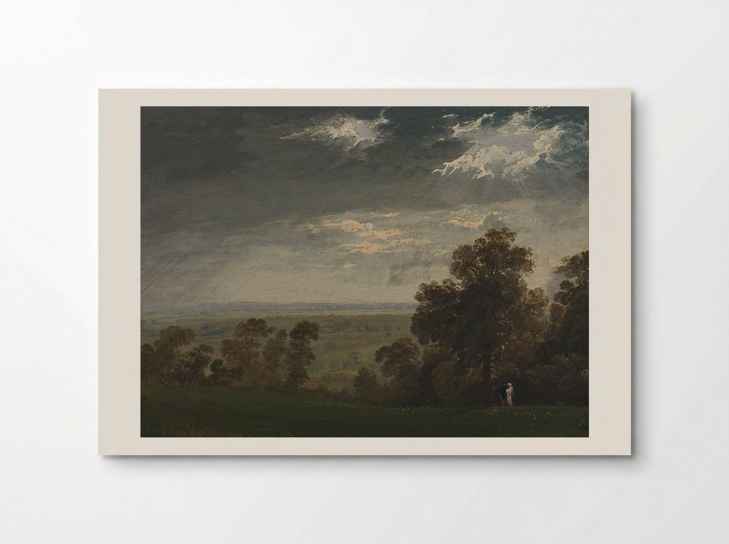 Landscape, Possibly the Isle of Wight or Richmond Hill - John Martin - Poster