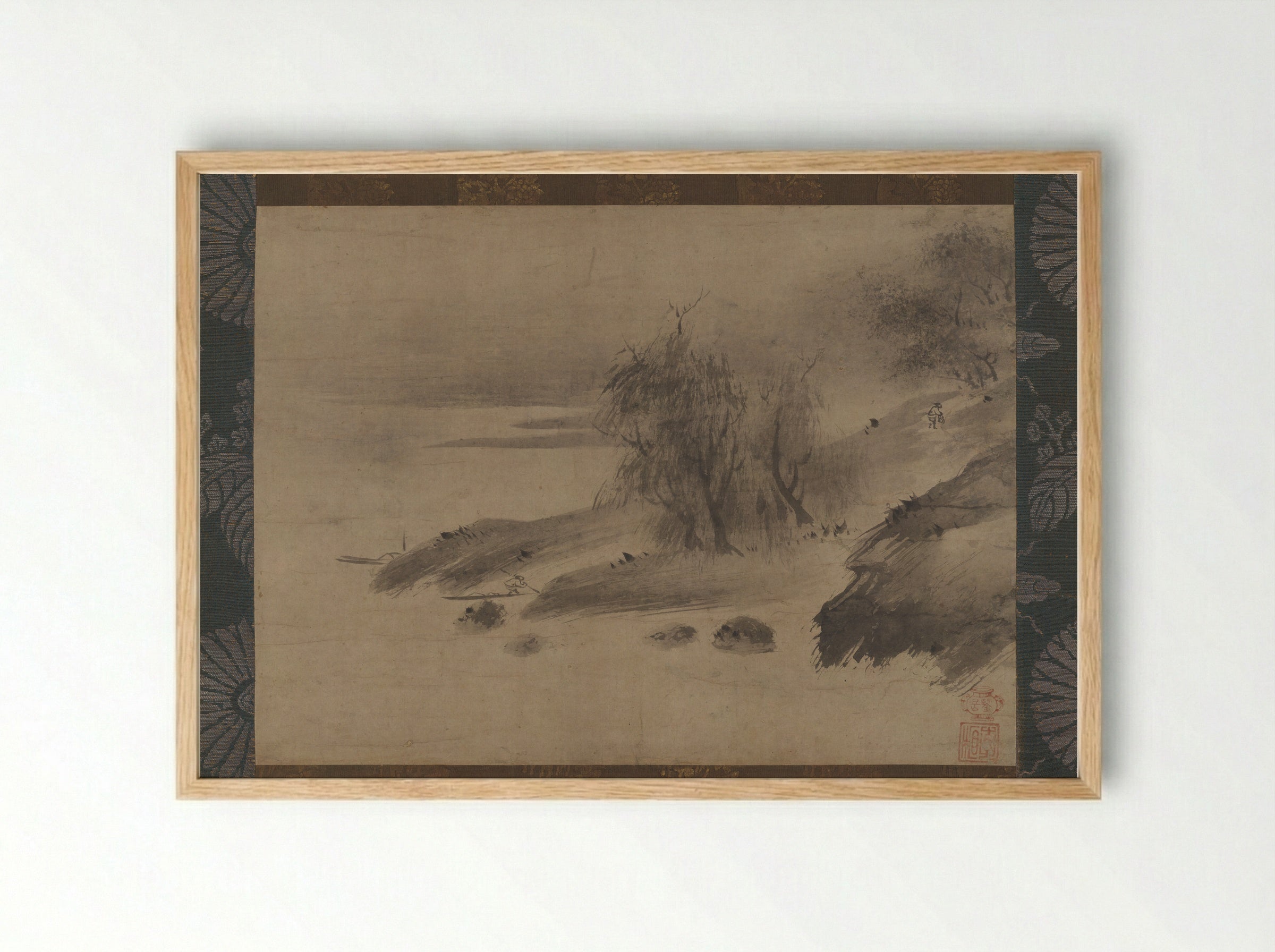 Landscape (Sōami) - Sōami - Framed Print Wood