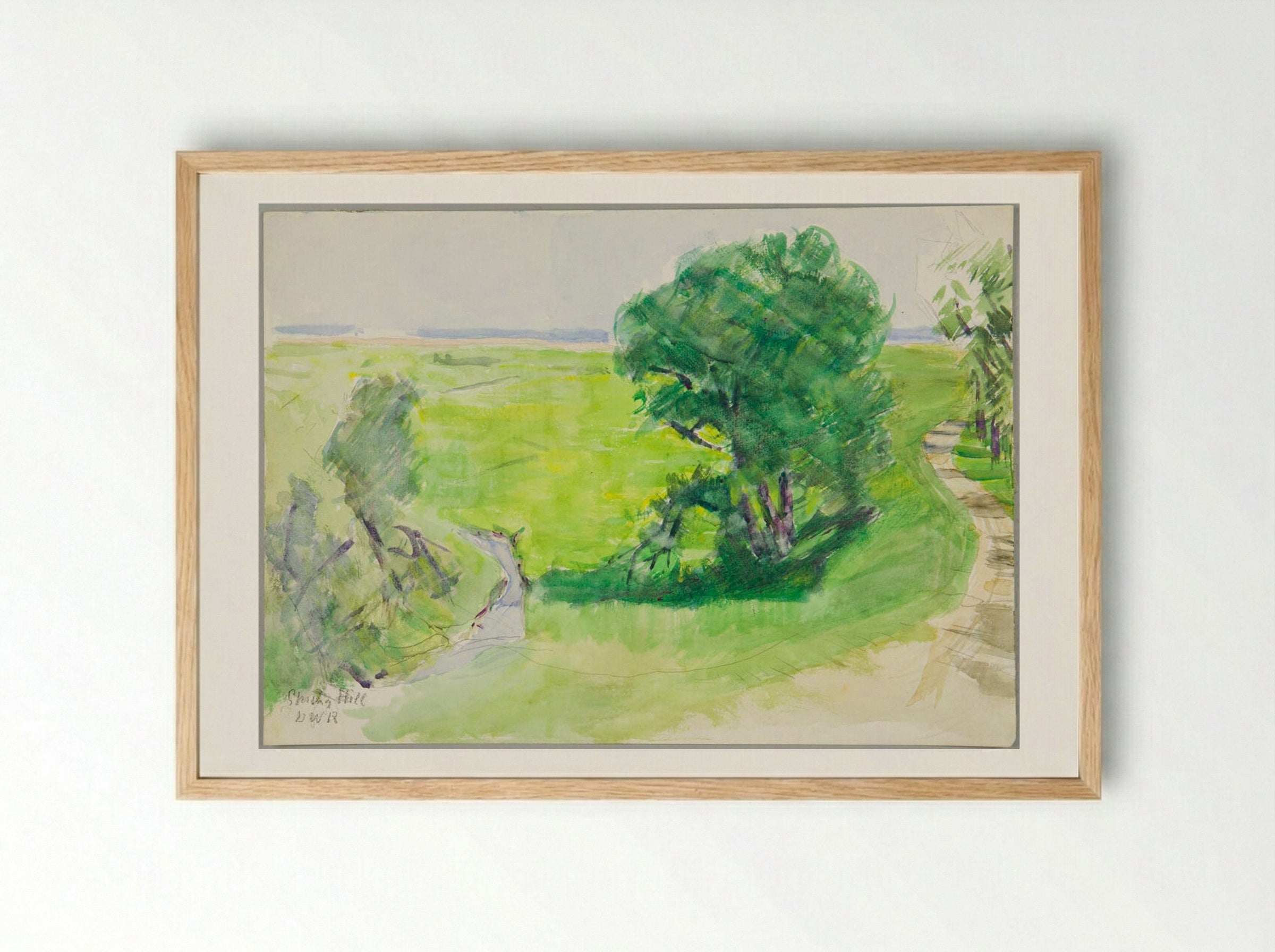 Landscape, Spring Hill - Denman Waldo Ross - Framed Print Wood