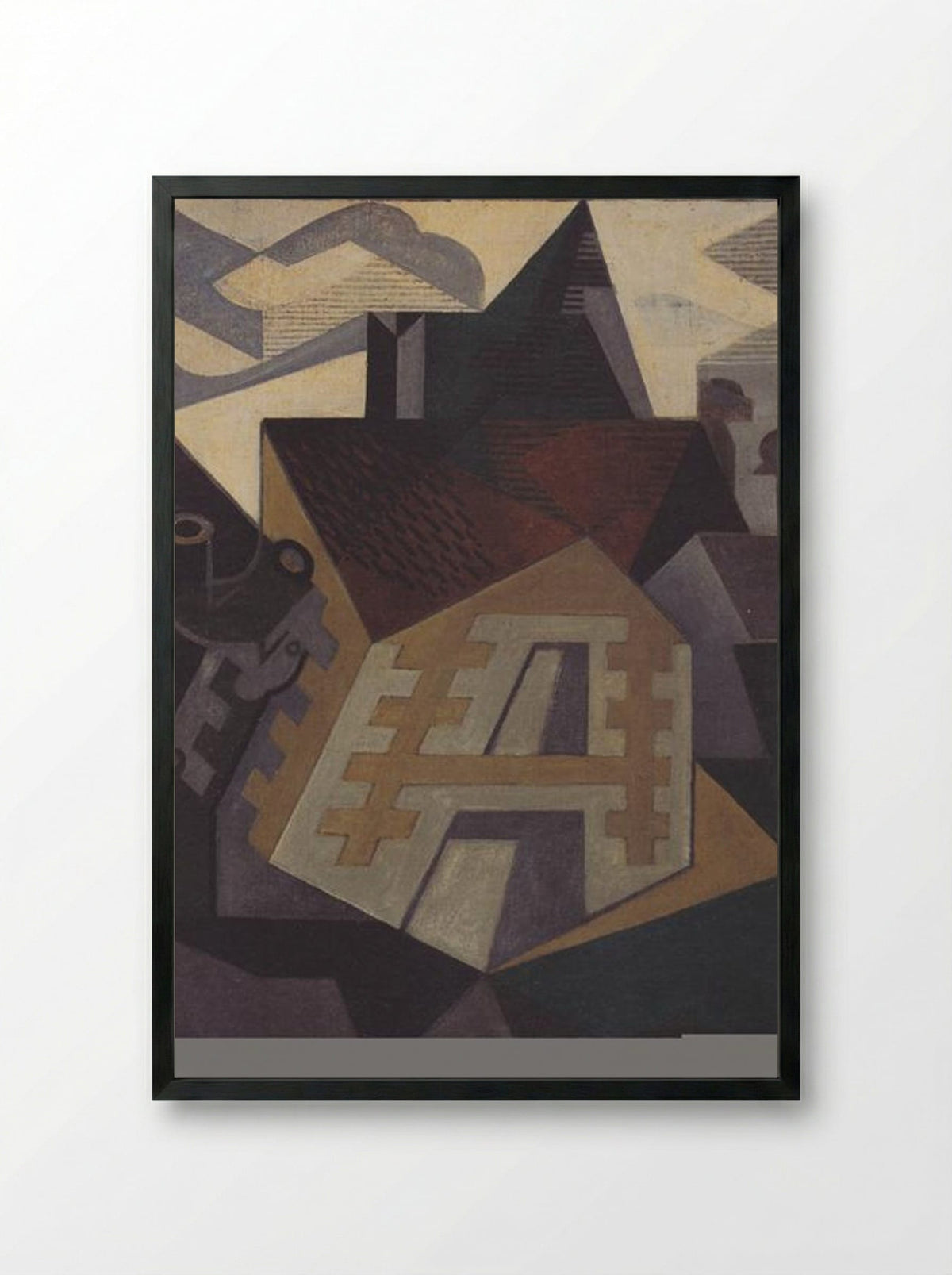 Landscape at Beaulieu - Juan Gris - Framed Print Black