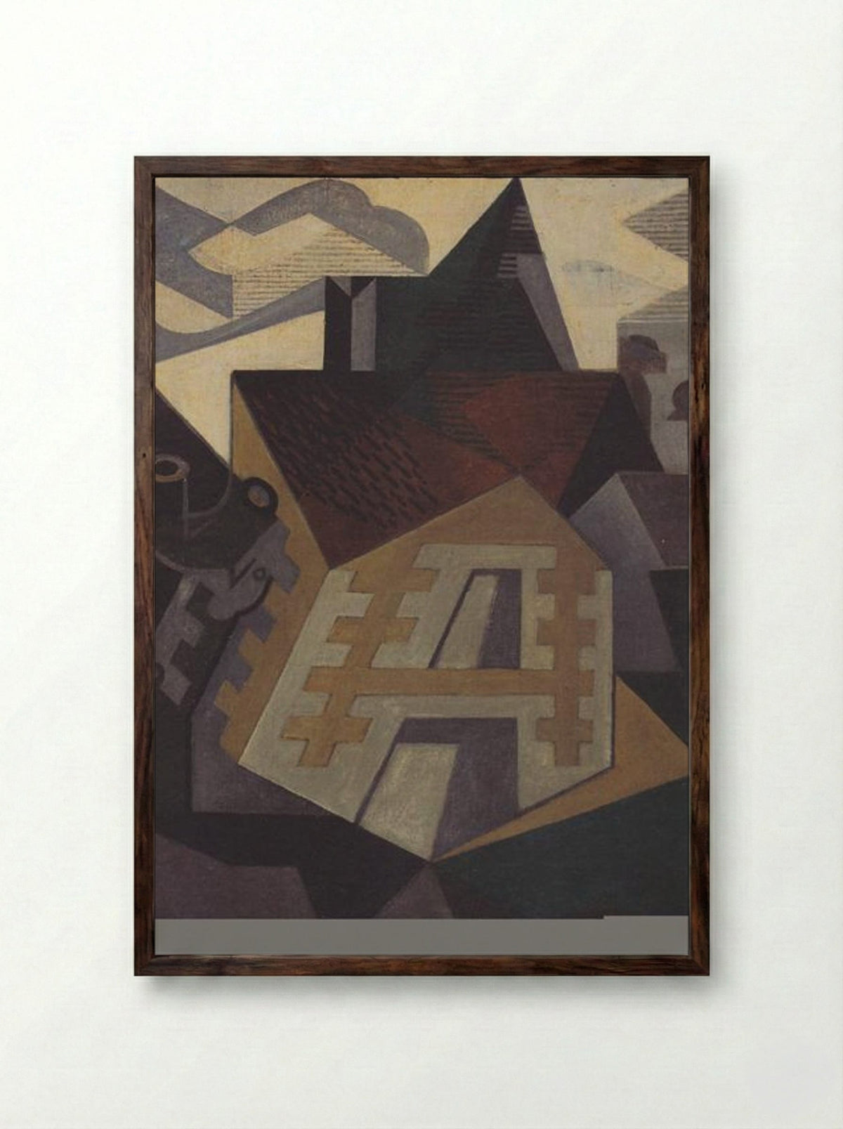 Landscape at Beaulieu - Juan Gris - Framed Print Dark Wood