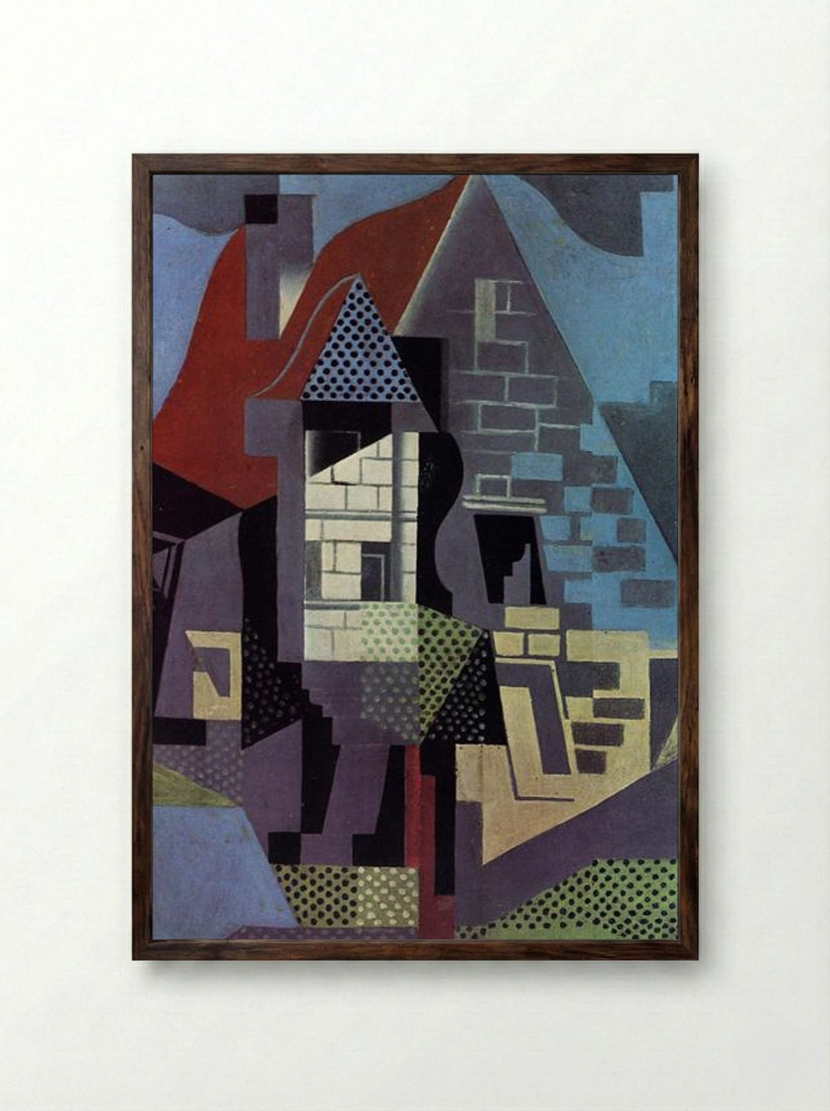 Landscape at Beaulieu - Juan Gris - Framed Print Dark Wood