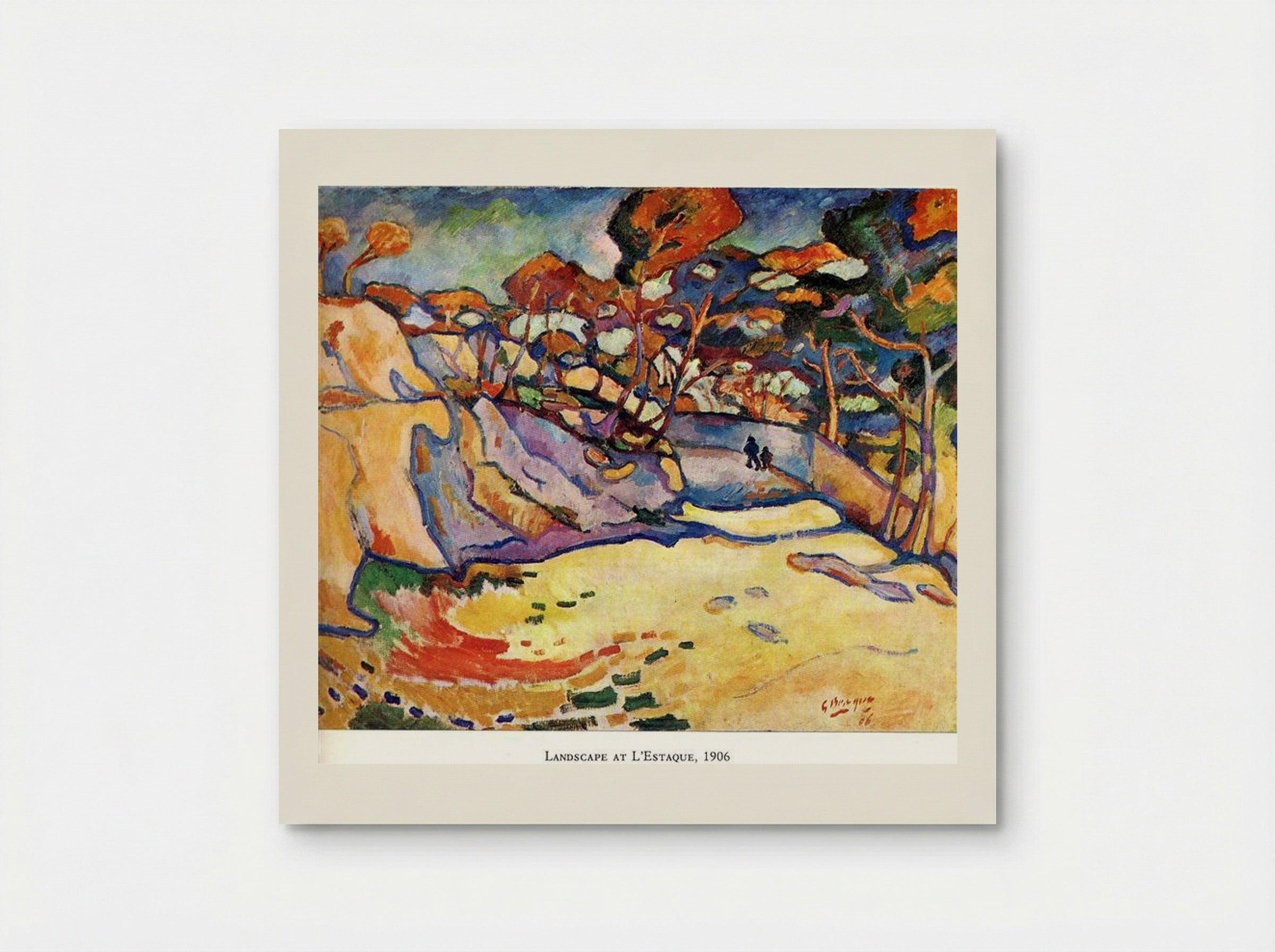 Landscape at L'Estaque - Georges Braque - Poster