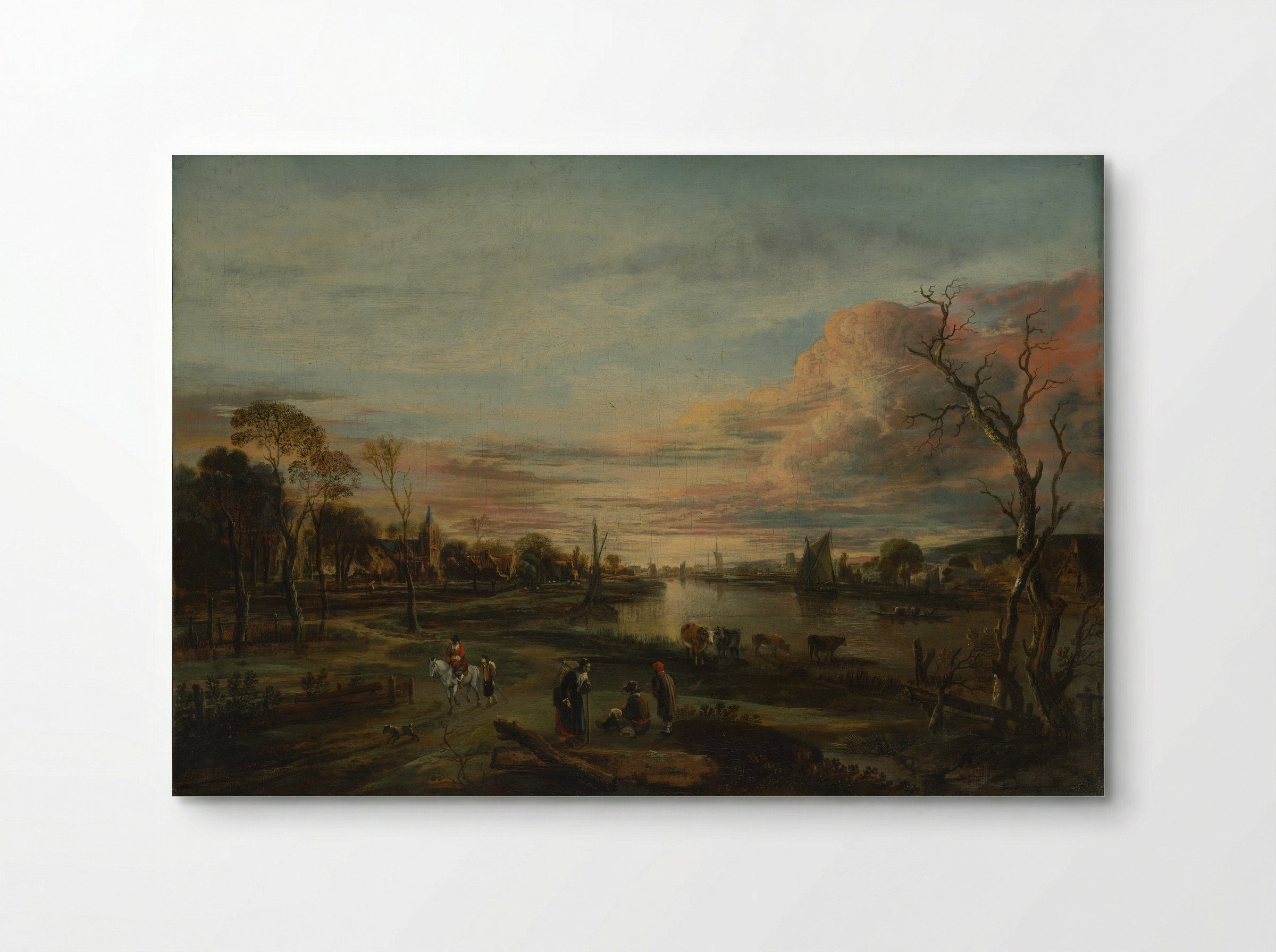 Landscape at Sunset - Aert van der Neer - Poster