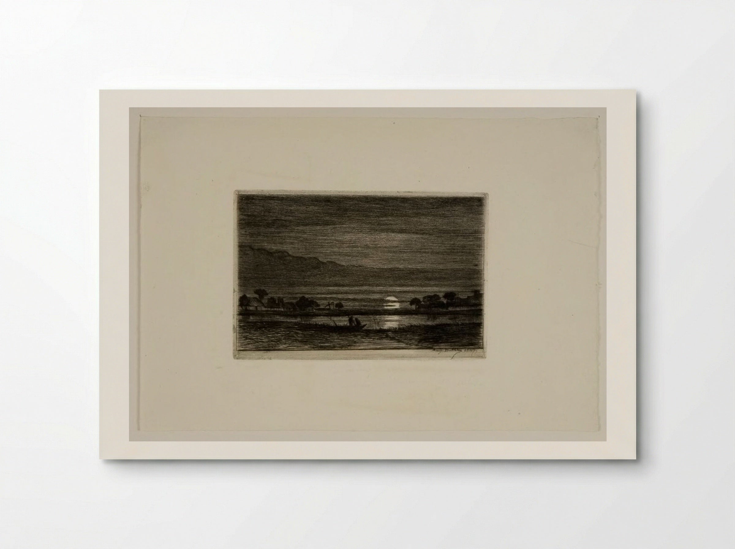 Landscape by Moonlight - Auguste Delâtre - Poster