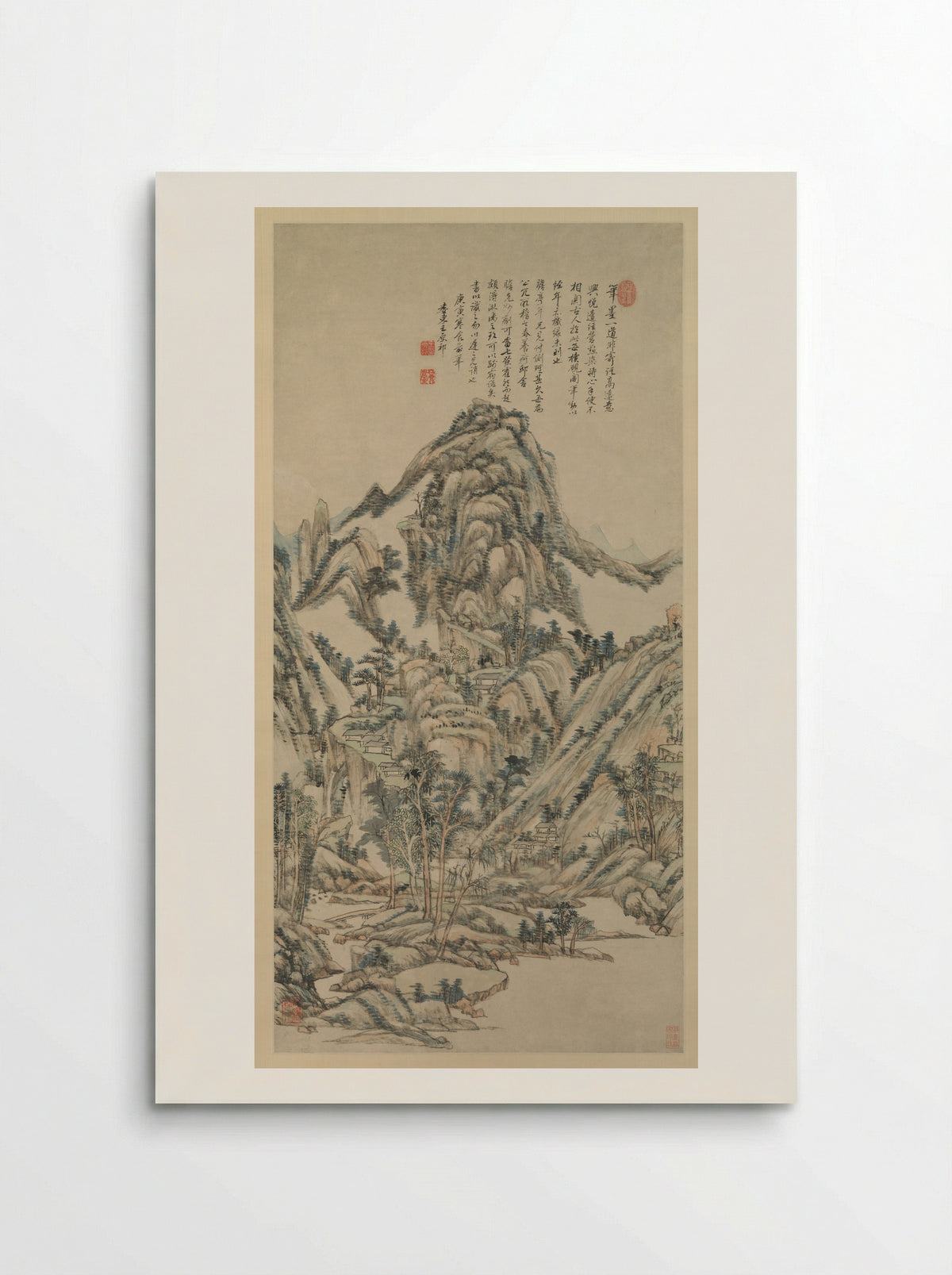 Landscape for Zhanting - Wang Yuanqi - Poster