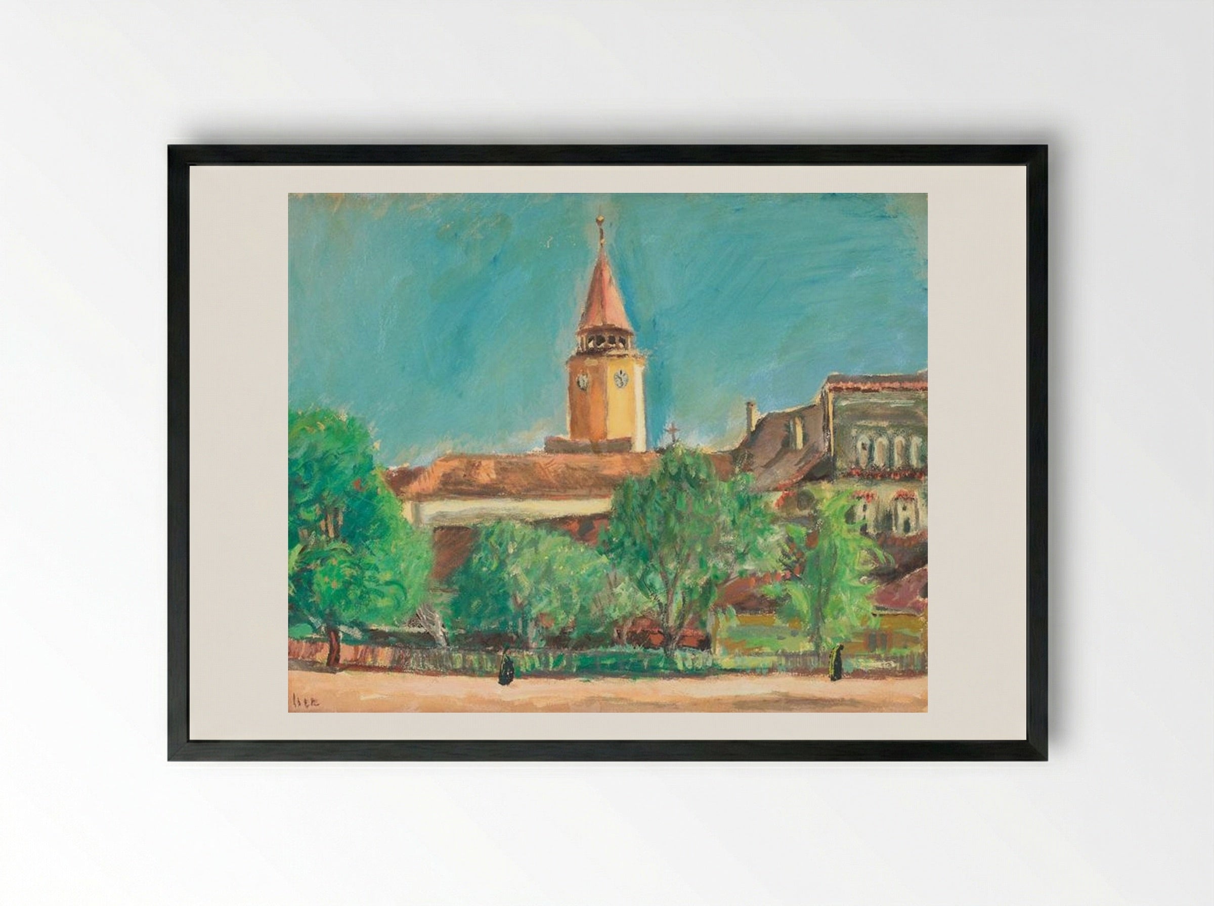 Landscape from Toledo - Iosif Iser - Framed Print Black