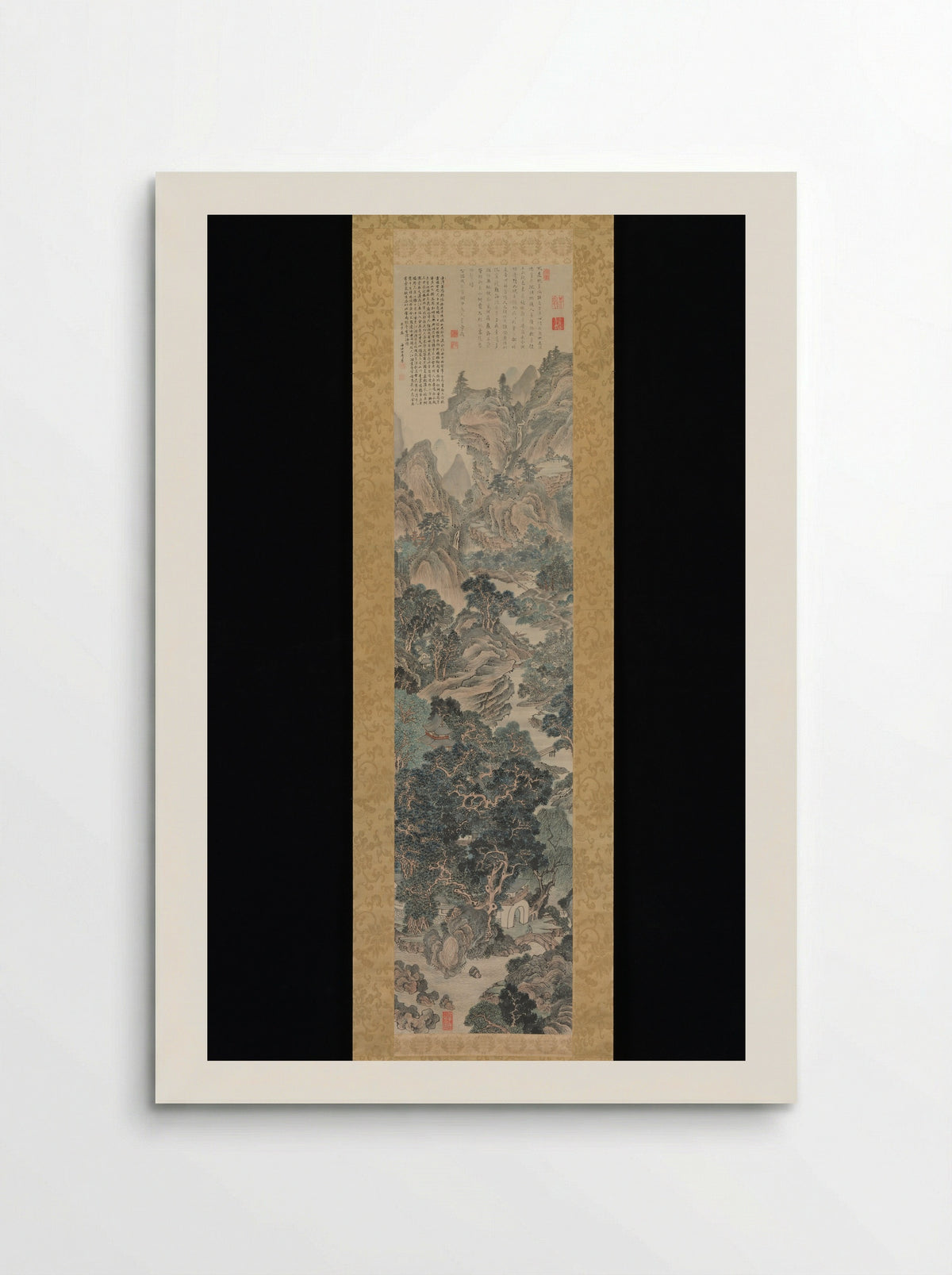 Landscape in the Blue-and-Green Manner - Yanagisawa Kien - Poster