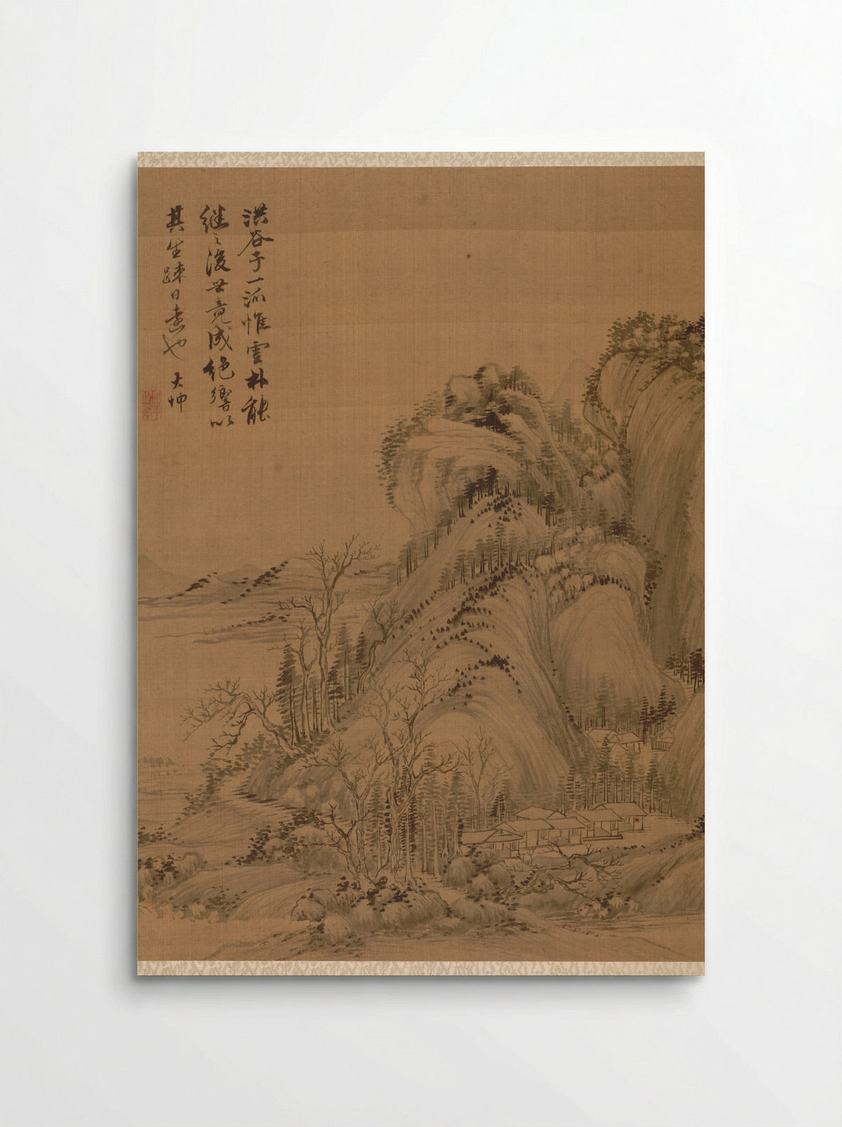 Landscape in the Style of Ching Hao - Zhai Dakun - Poster