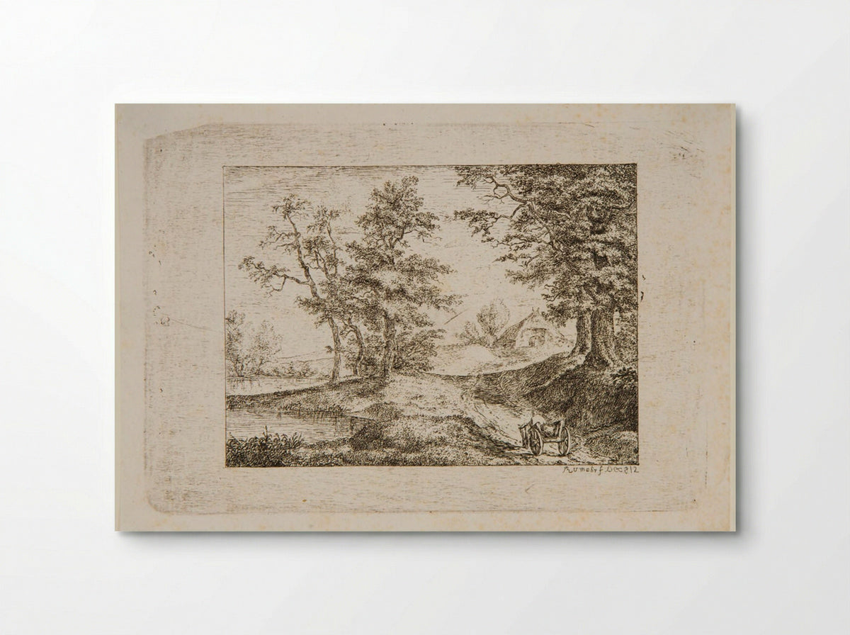Landscape in the Style of Ruisdael - Carl Friedrich von Rumohr - Poster