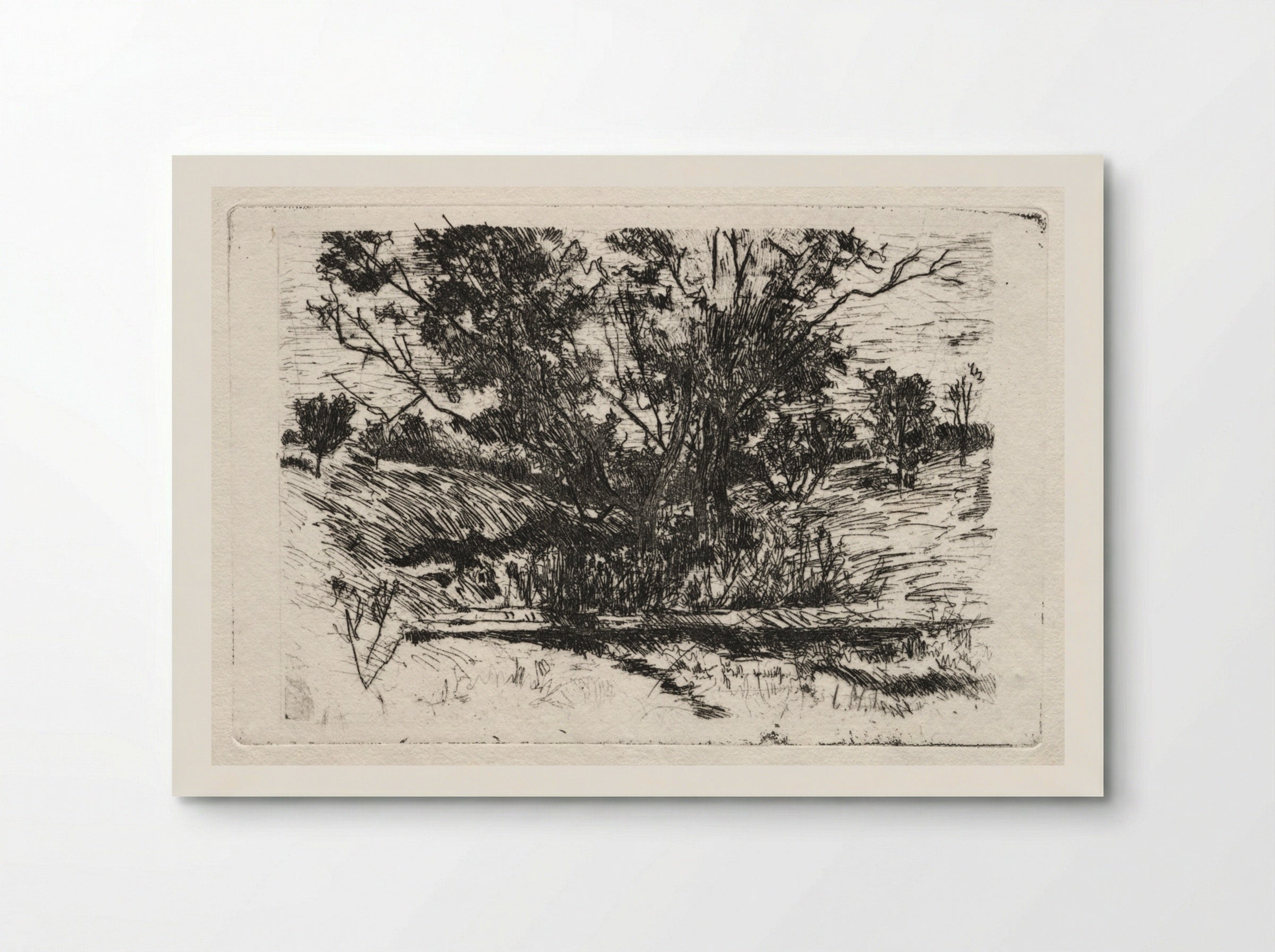 Landscape near Cincinnati - John Henry Twachtman - Poster